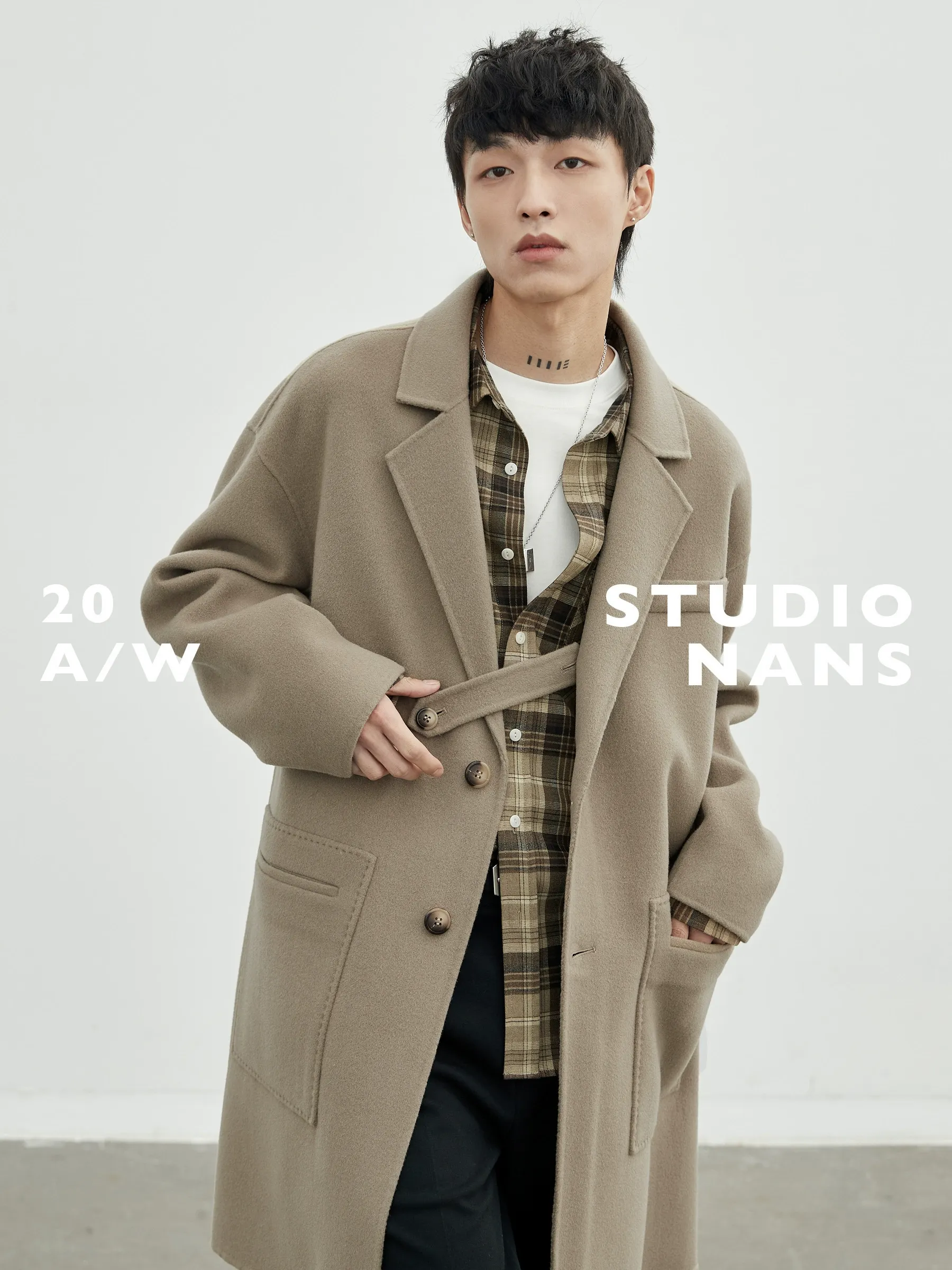 Double-Faced Wool Coat - Image 4