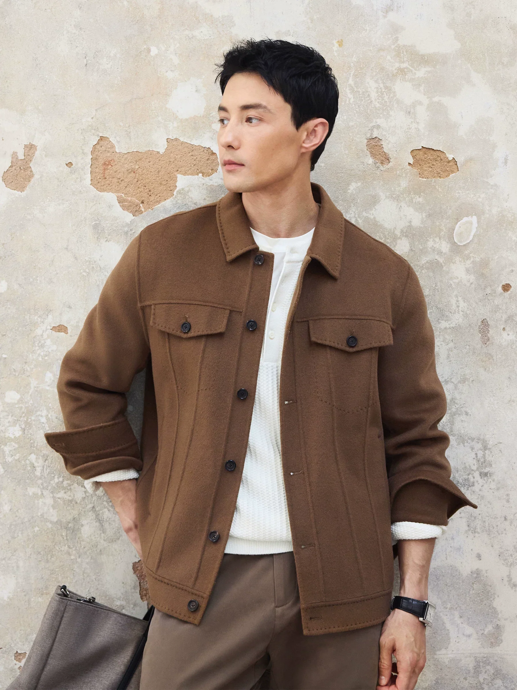 Double-Faced Wool Trucker Jacket - Image 2