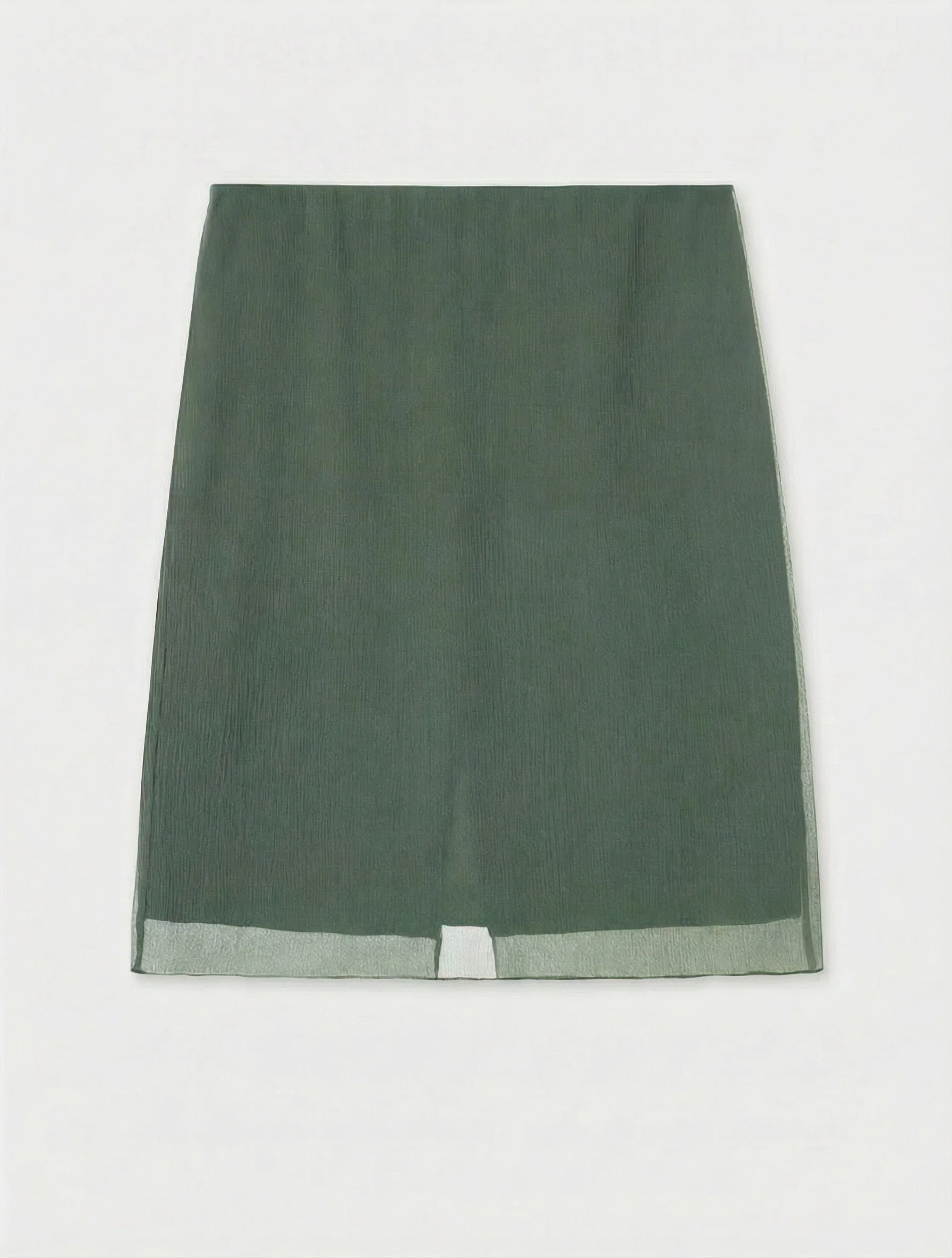 Double-Layer Silk Pleated Skirt - Image 7