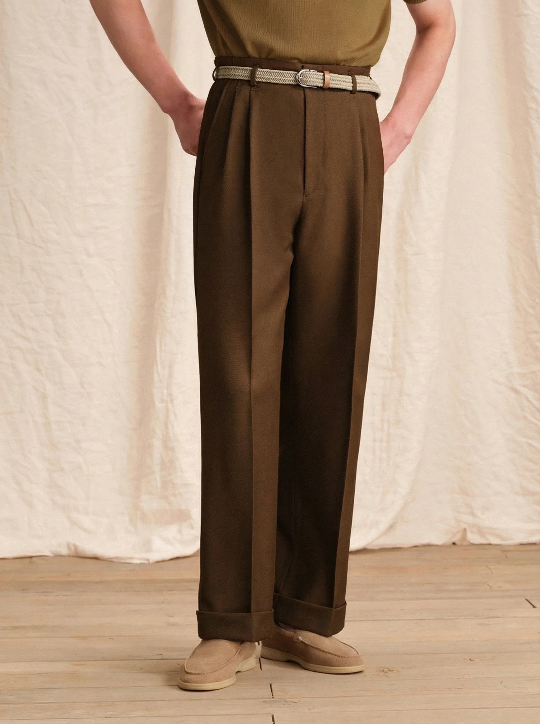 Double-Pleat Cavalry Trousers