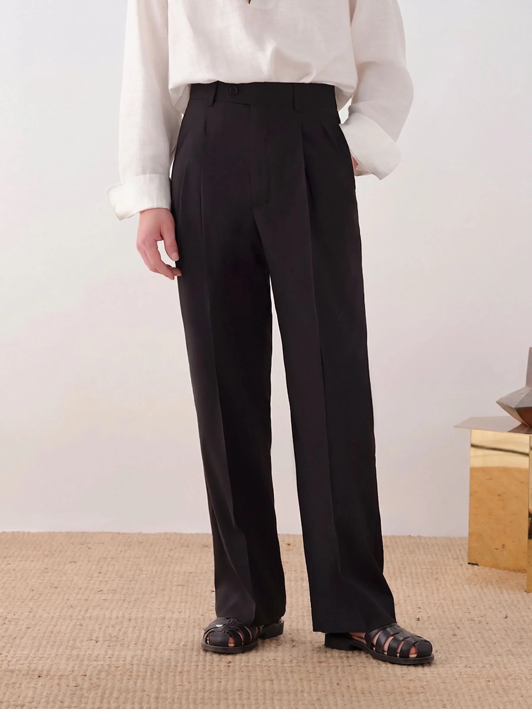 Double Pleat Trousers