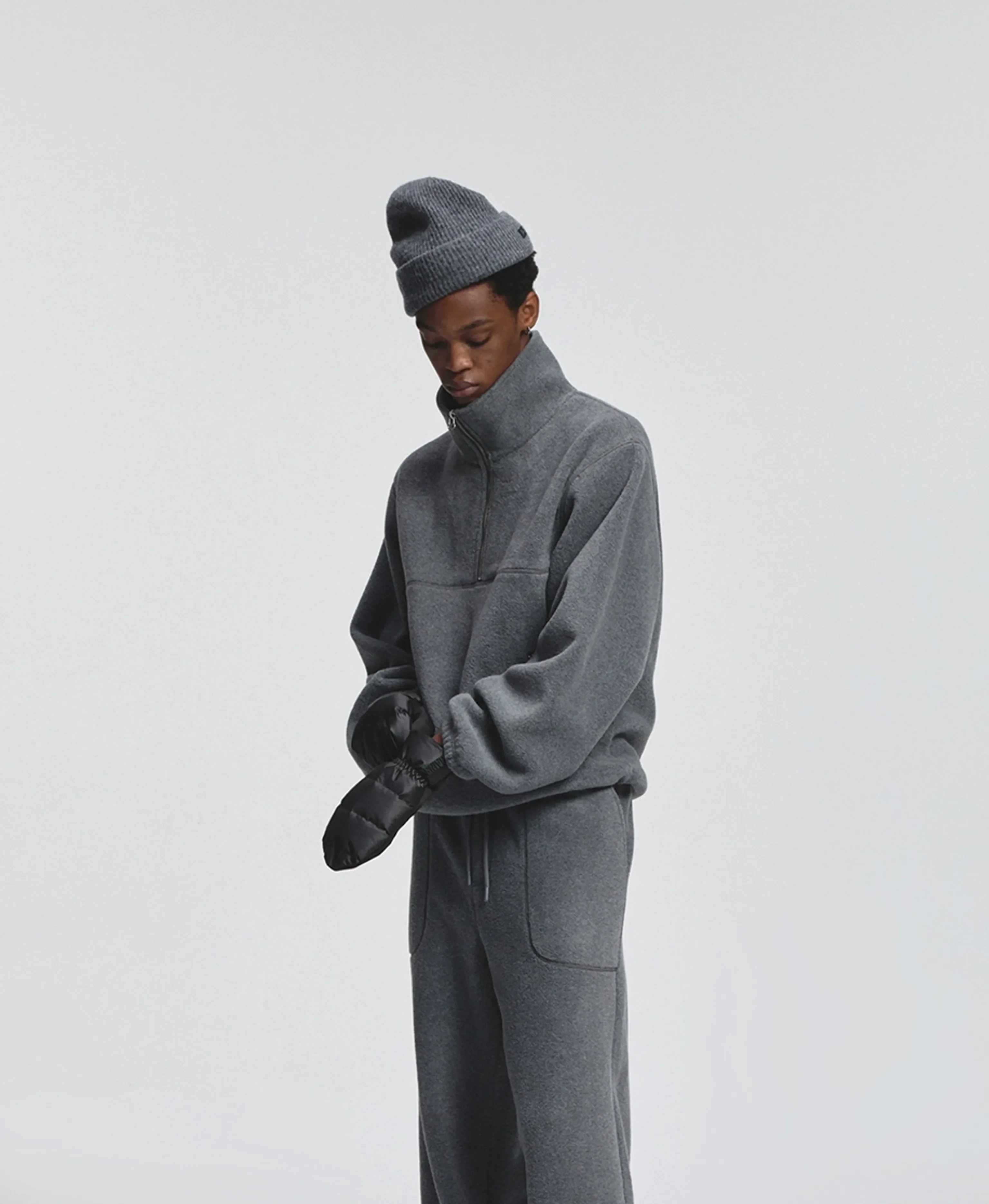 Double-Sided Polar Fleece Half-Zip Pullover - Image 2