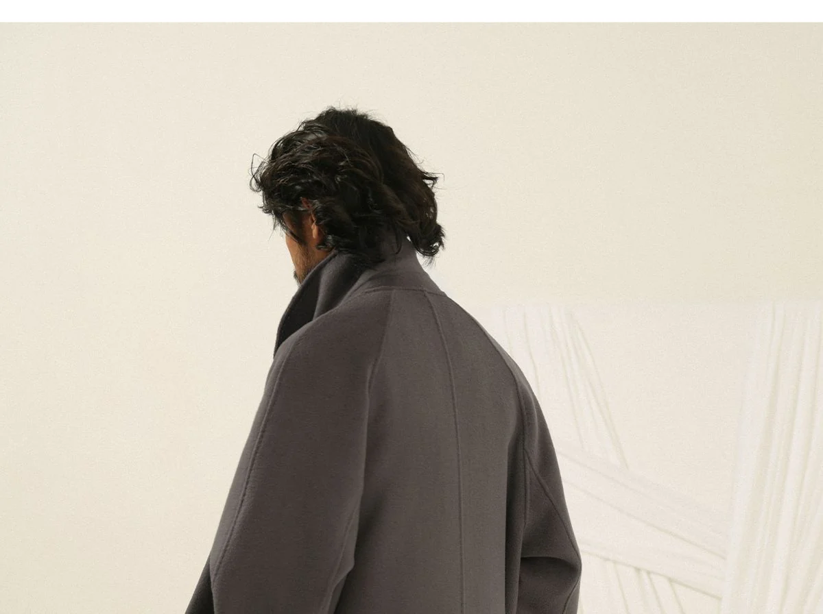 Double-Sided Wool Overcoat - Image 3