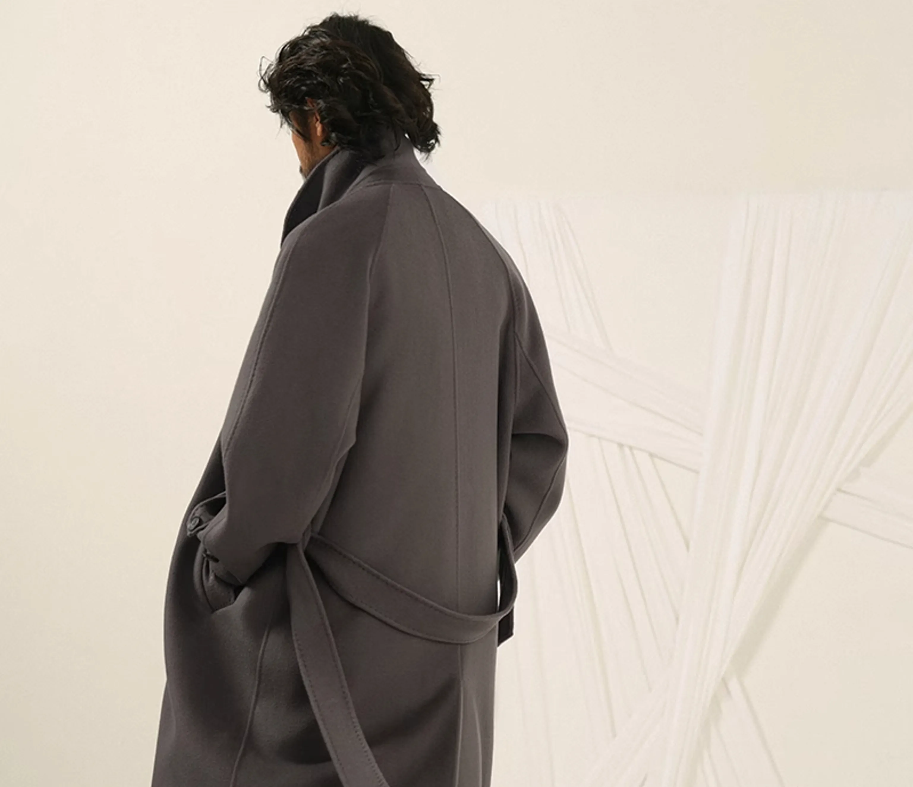 Double-Sided Wool Overcoat - Image 7