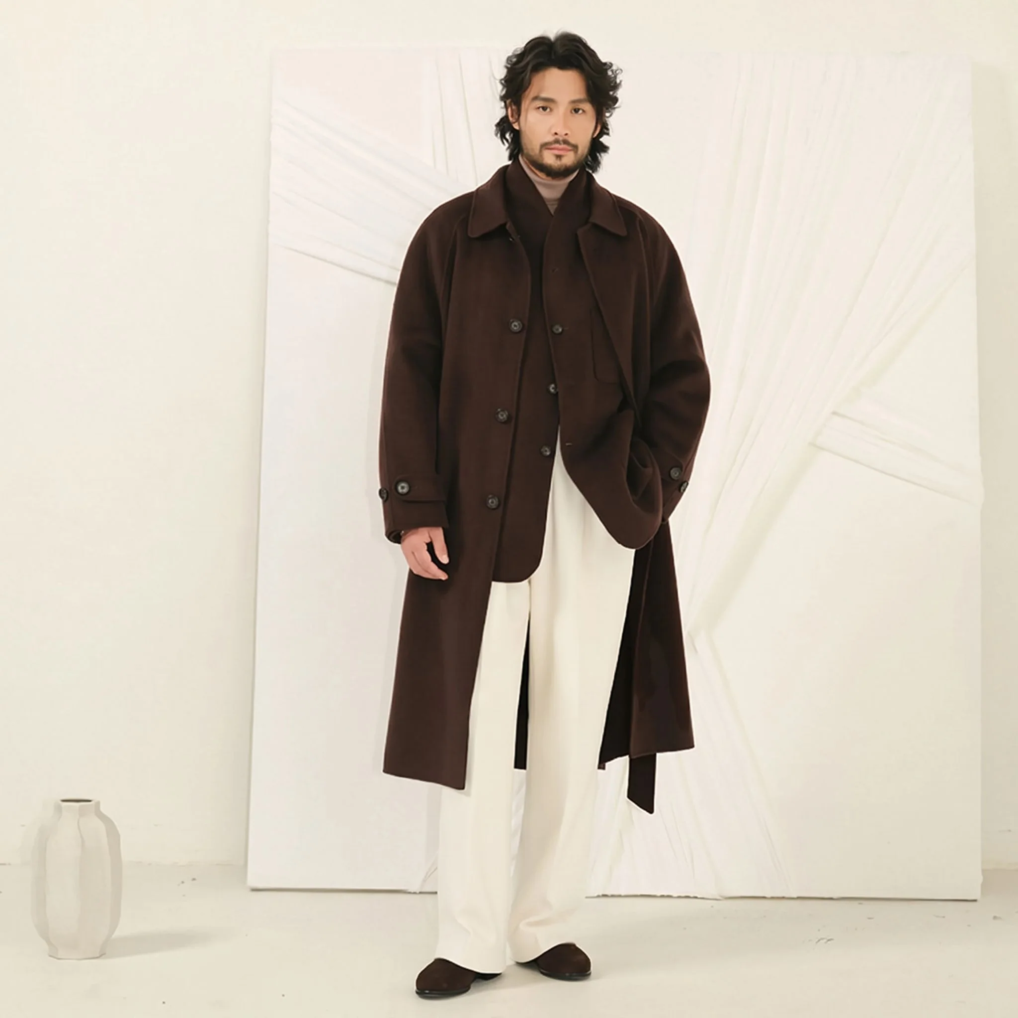 Double-Sided Wool Overcoat