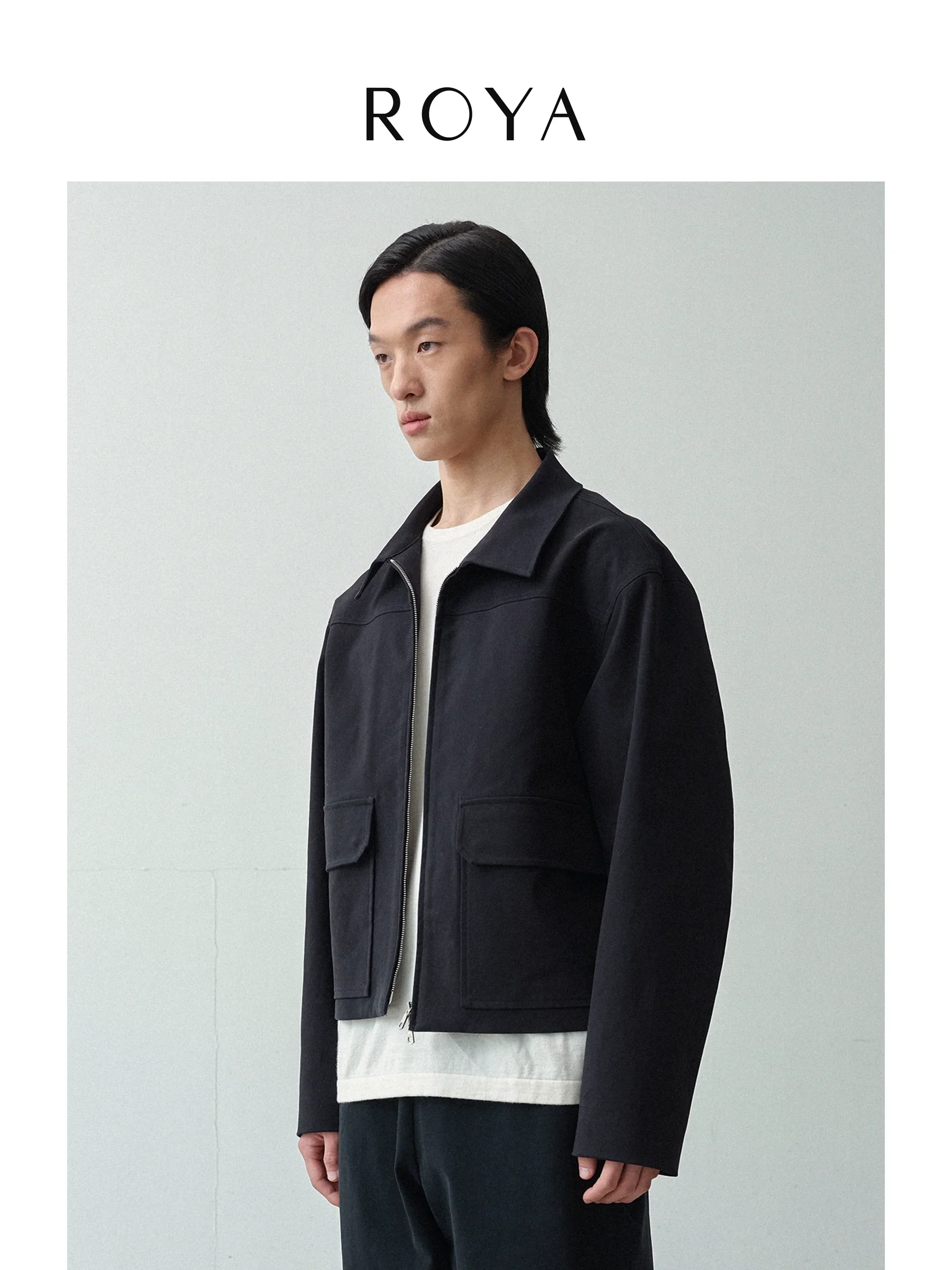 Double-Zip Cotton Twill Jacket - Image 2