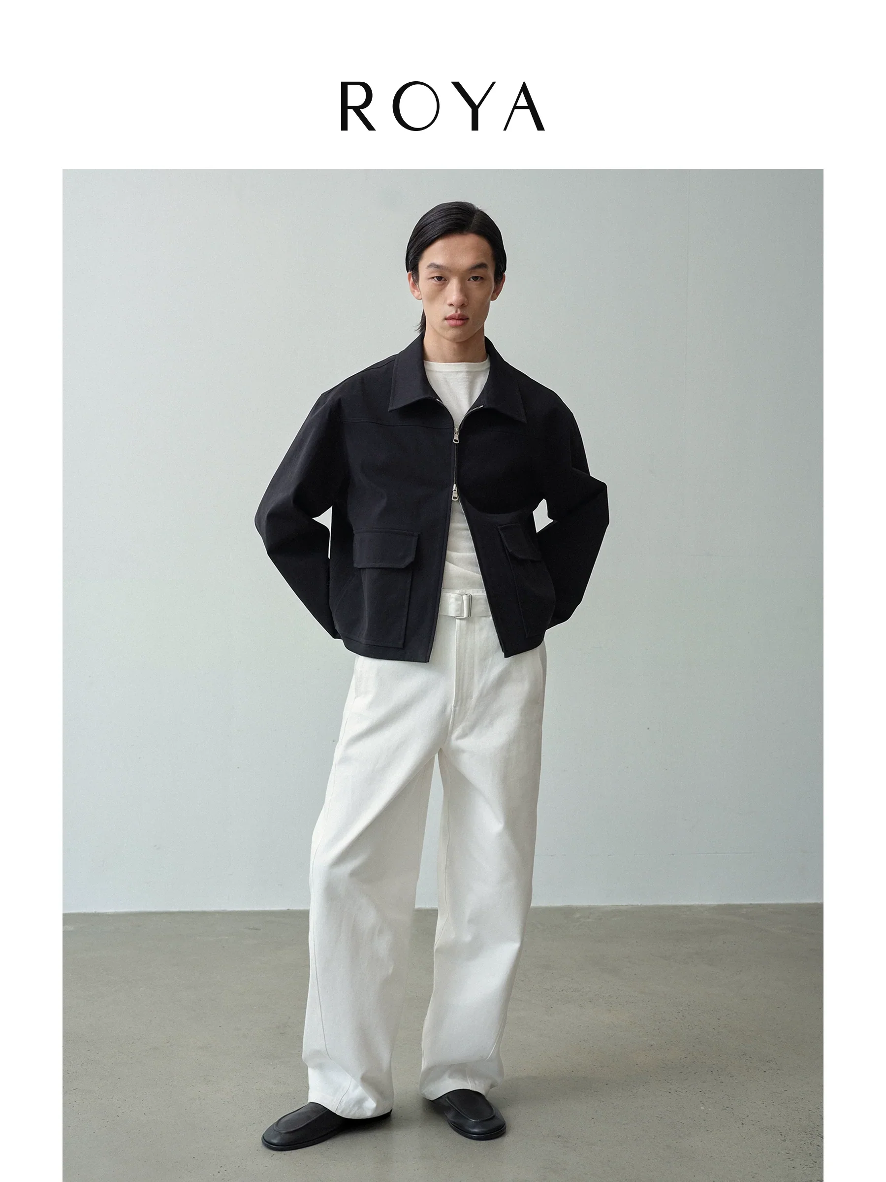 Double-Zip Cotton Twill Jacket - Image 4