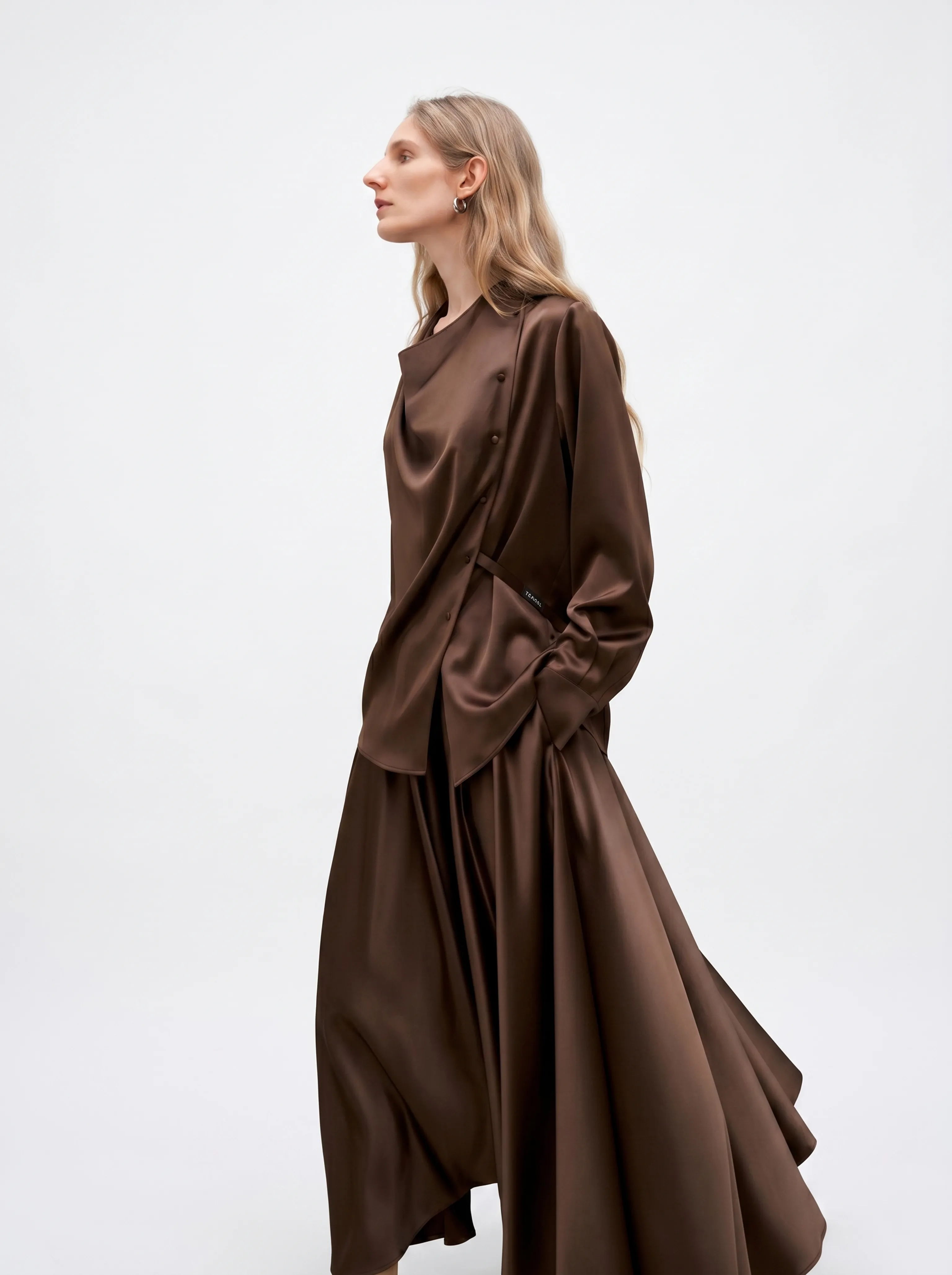 Draped Button Blouse - Image 2