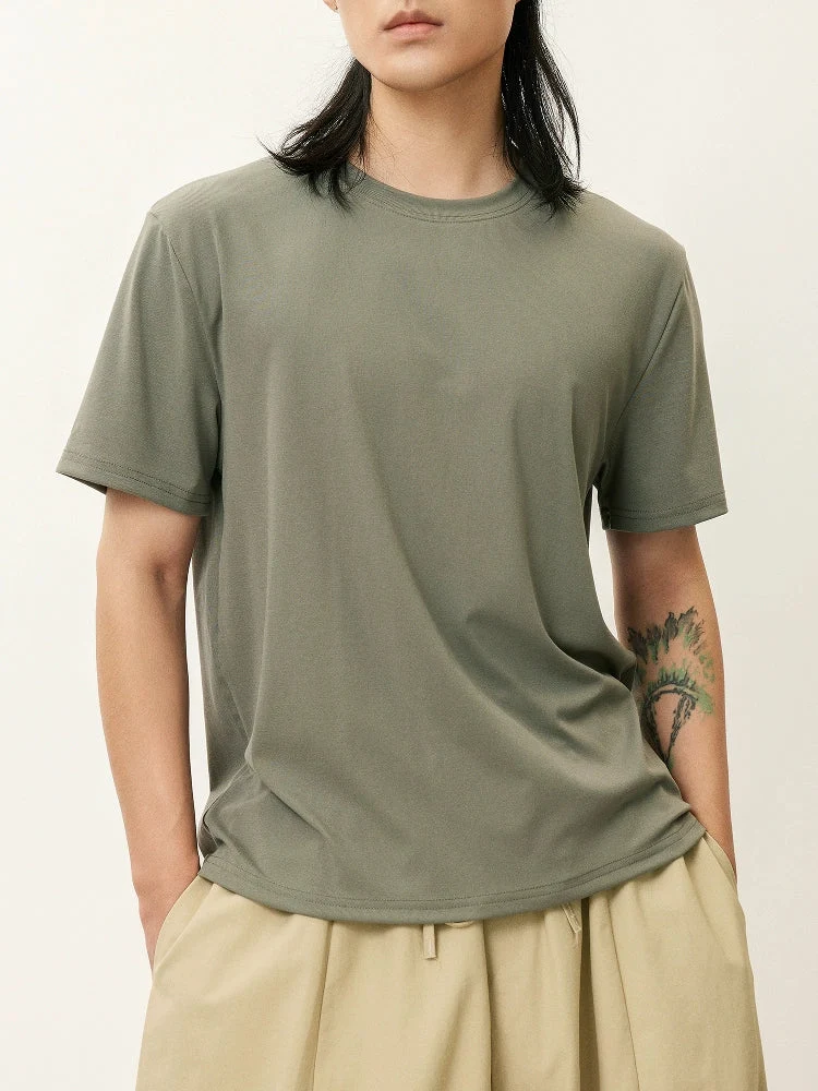 Draped Crewneck T-Shirt
