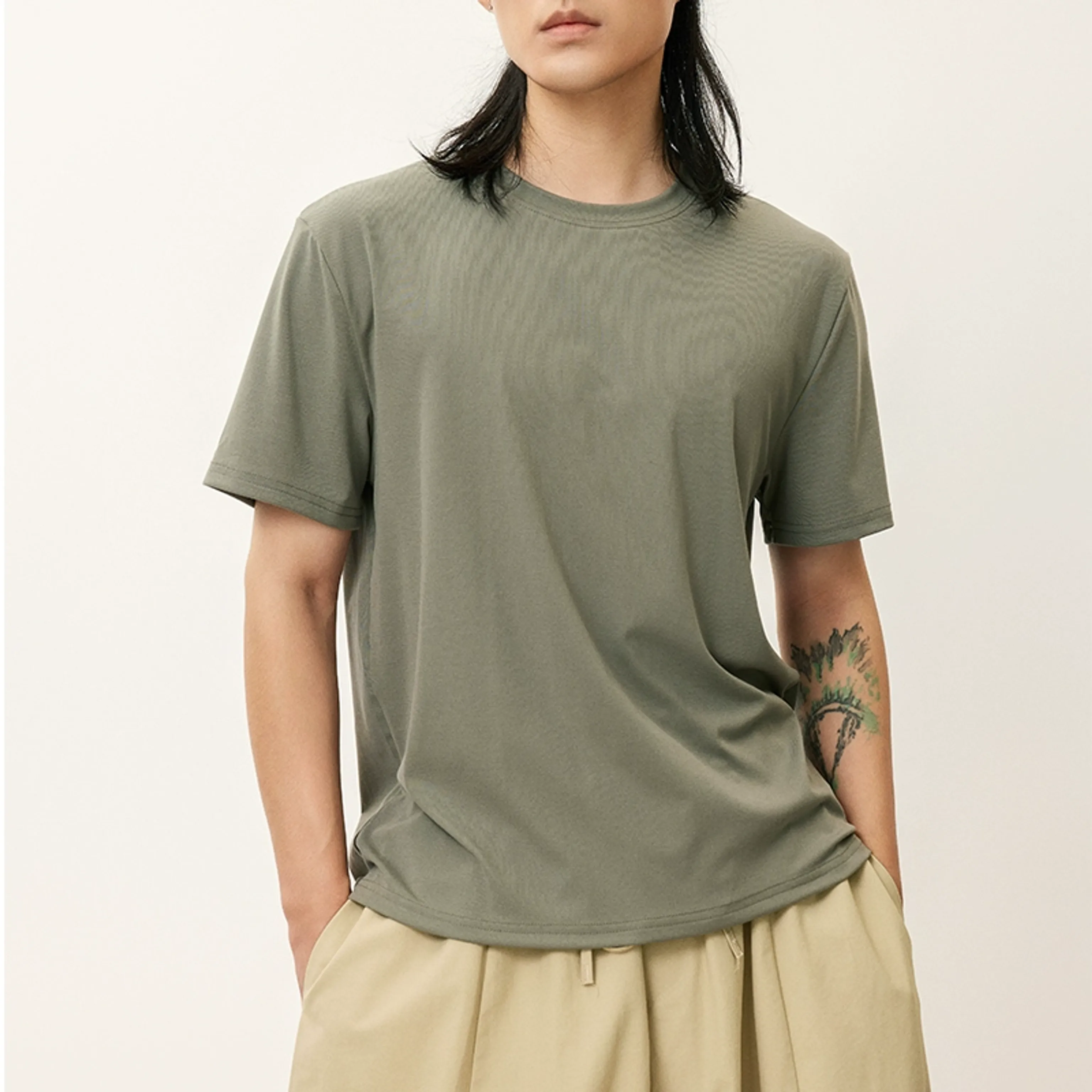 Draped Crewneck T-Shirt - Image 5