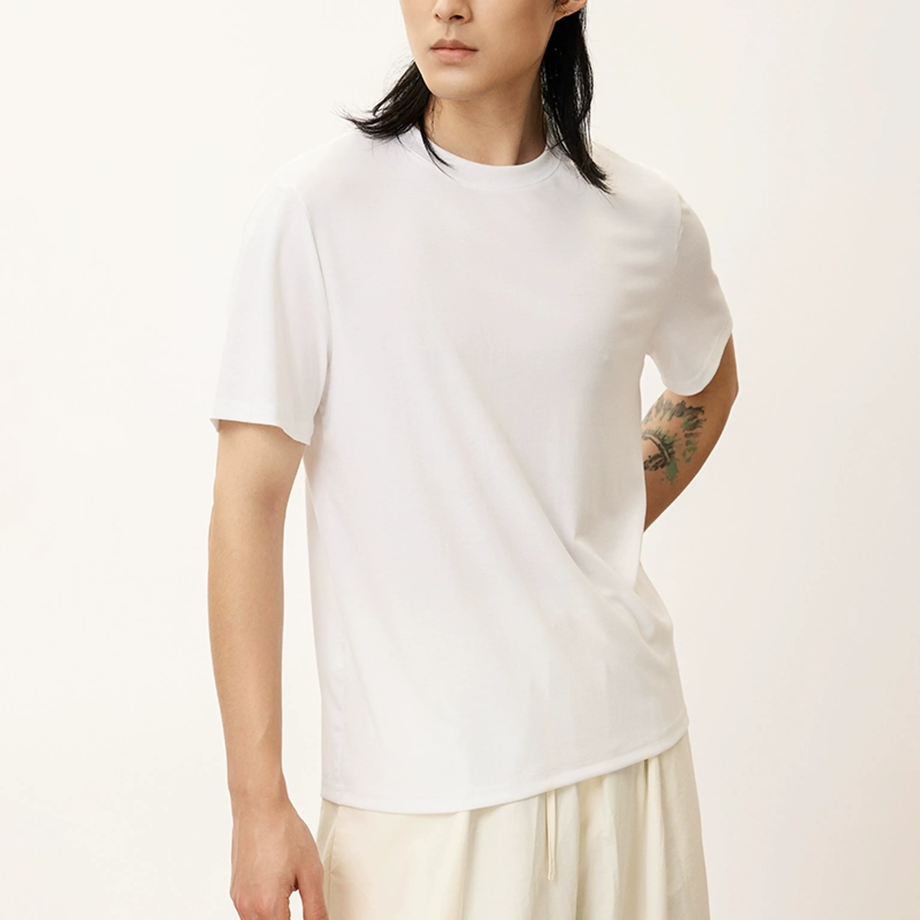 Draped Crewneck T-Shirt - Image 6