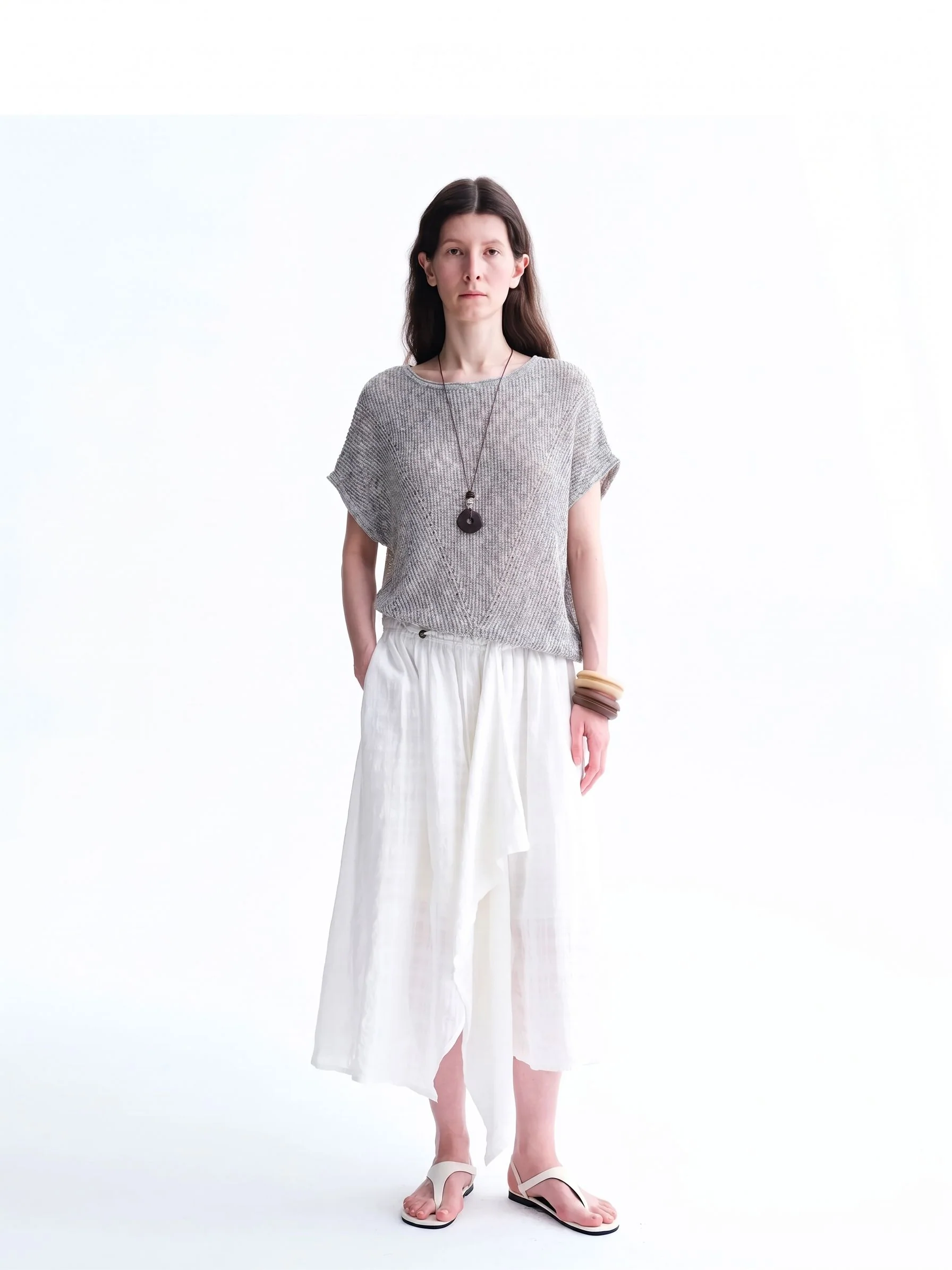 Draped Drawstring Skirt - Image 2