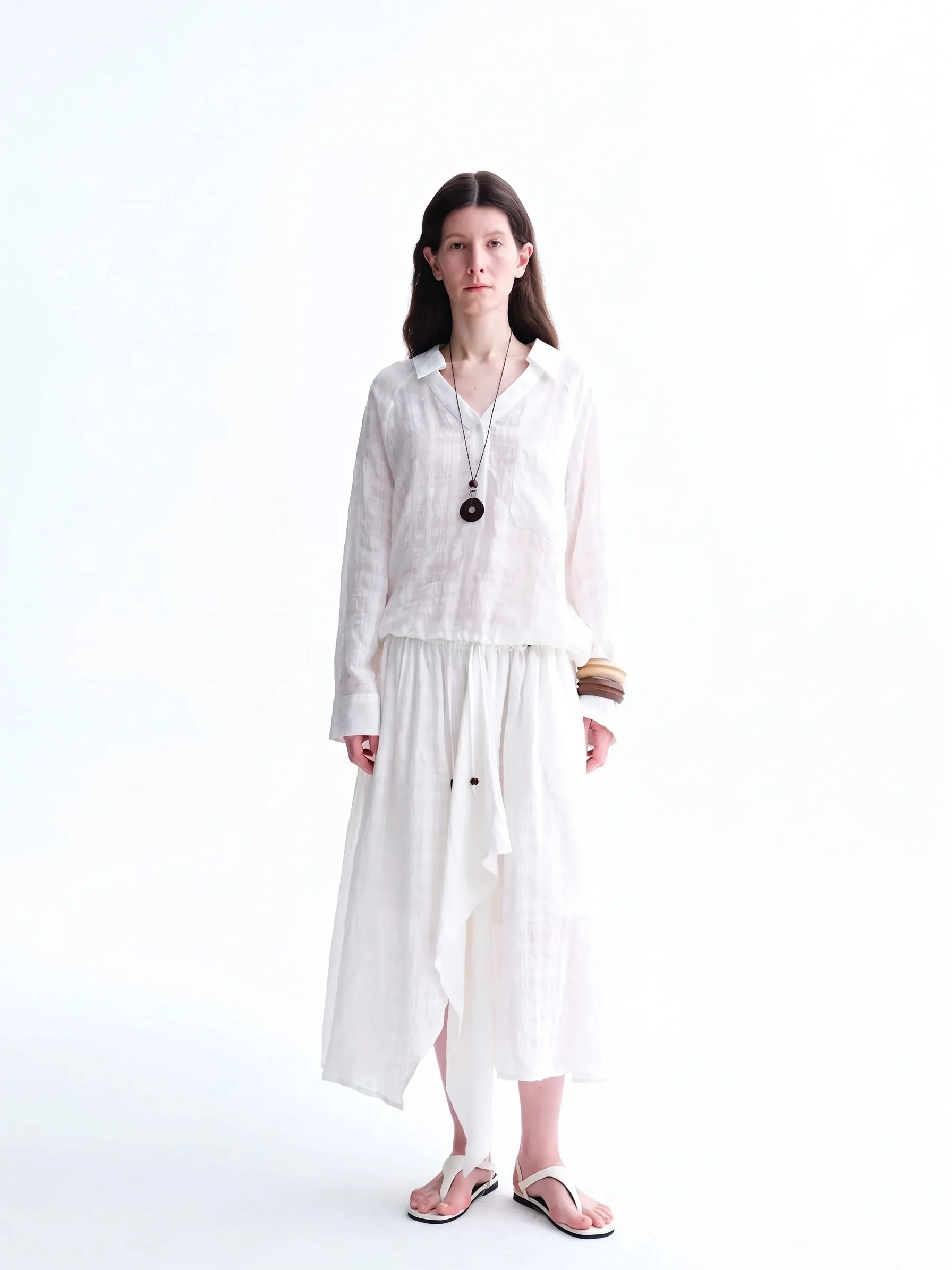Draped Drawstring Skirt - Image 4