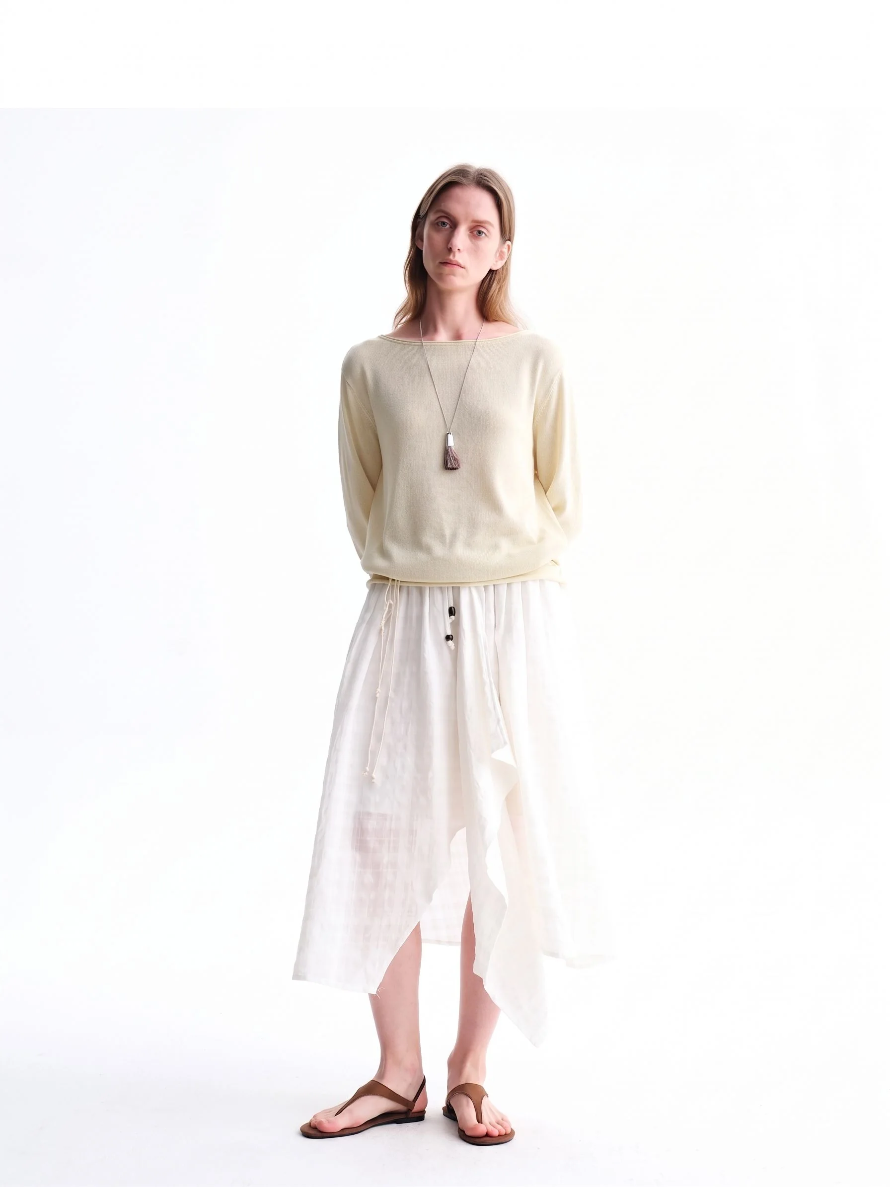 Draped Drawstring Skirt - Image 5