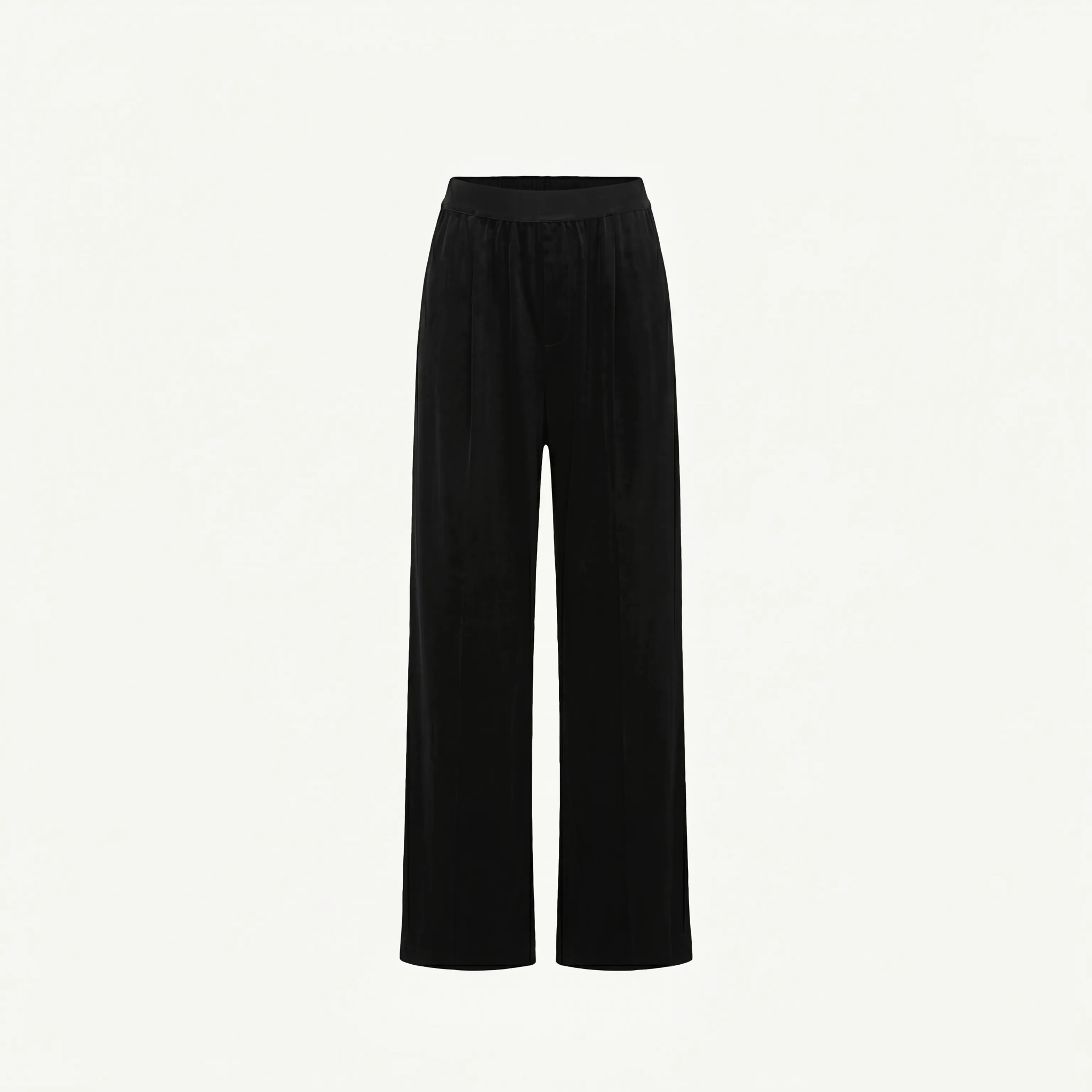 Draped Elastic-Waist Wide-Leg Pants - Image 6