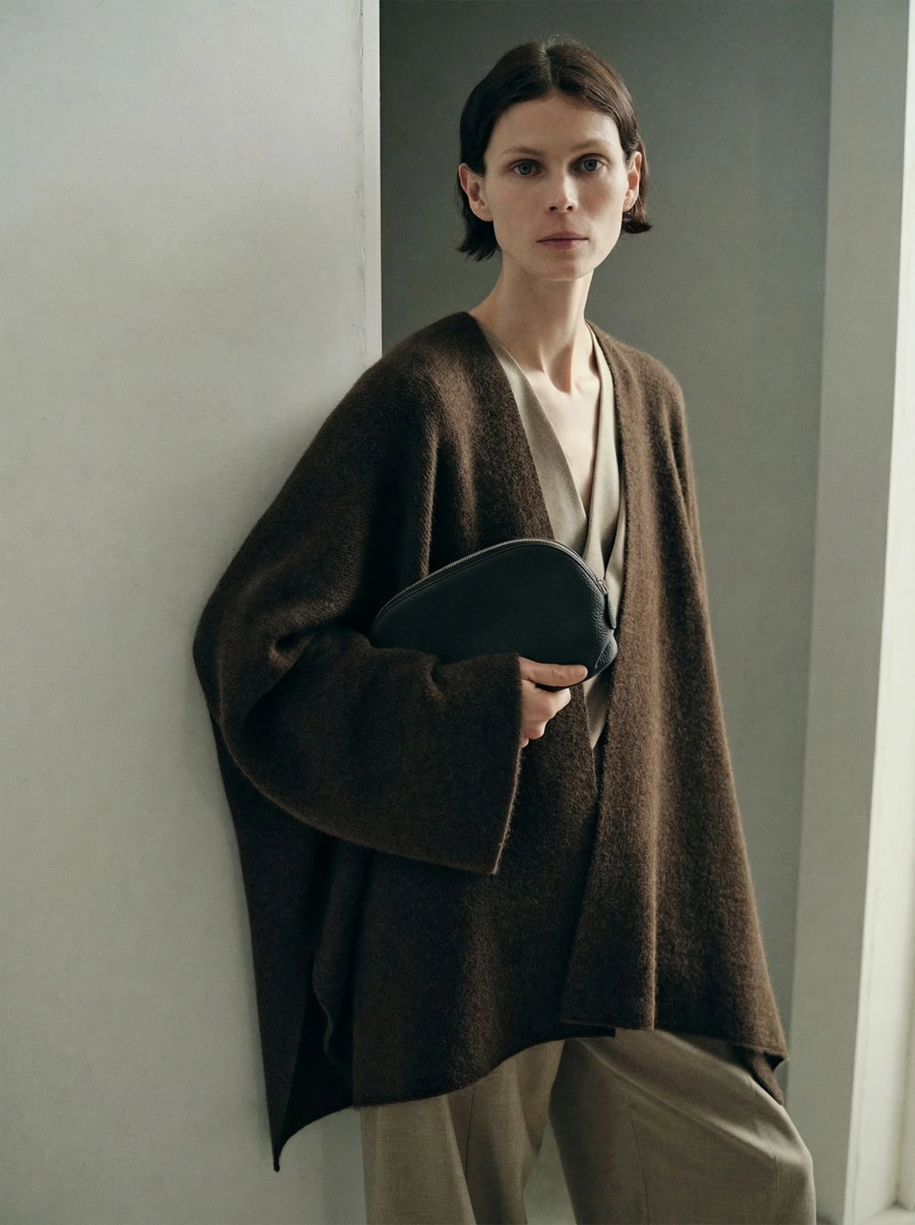 Draped Knit Cardigan