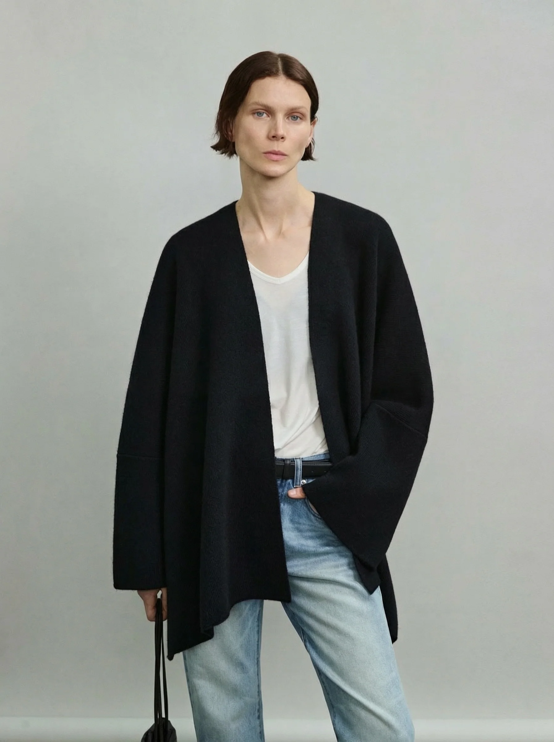 Draped Knit Cardigan - Image 2