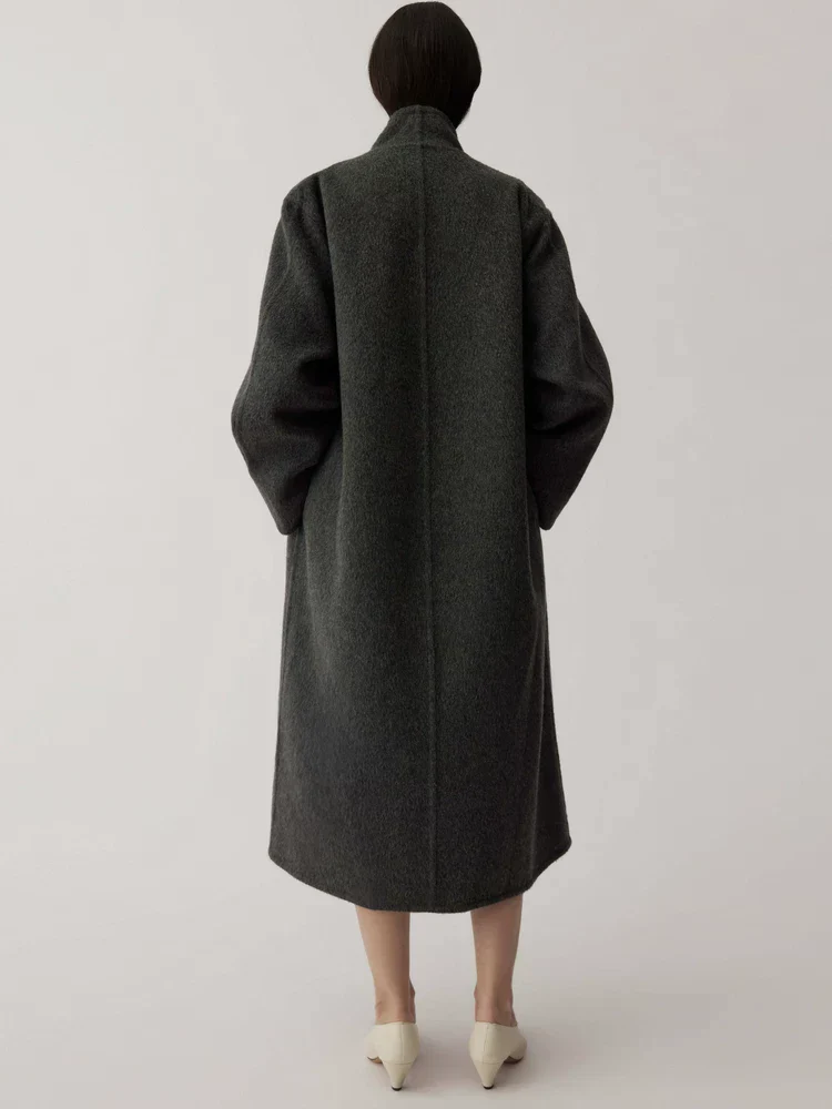 Draped Lapel Coat - Image 2