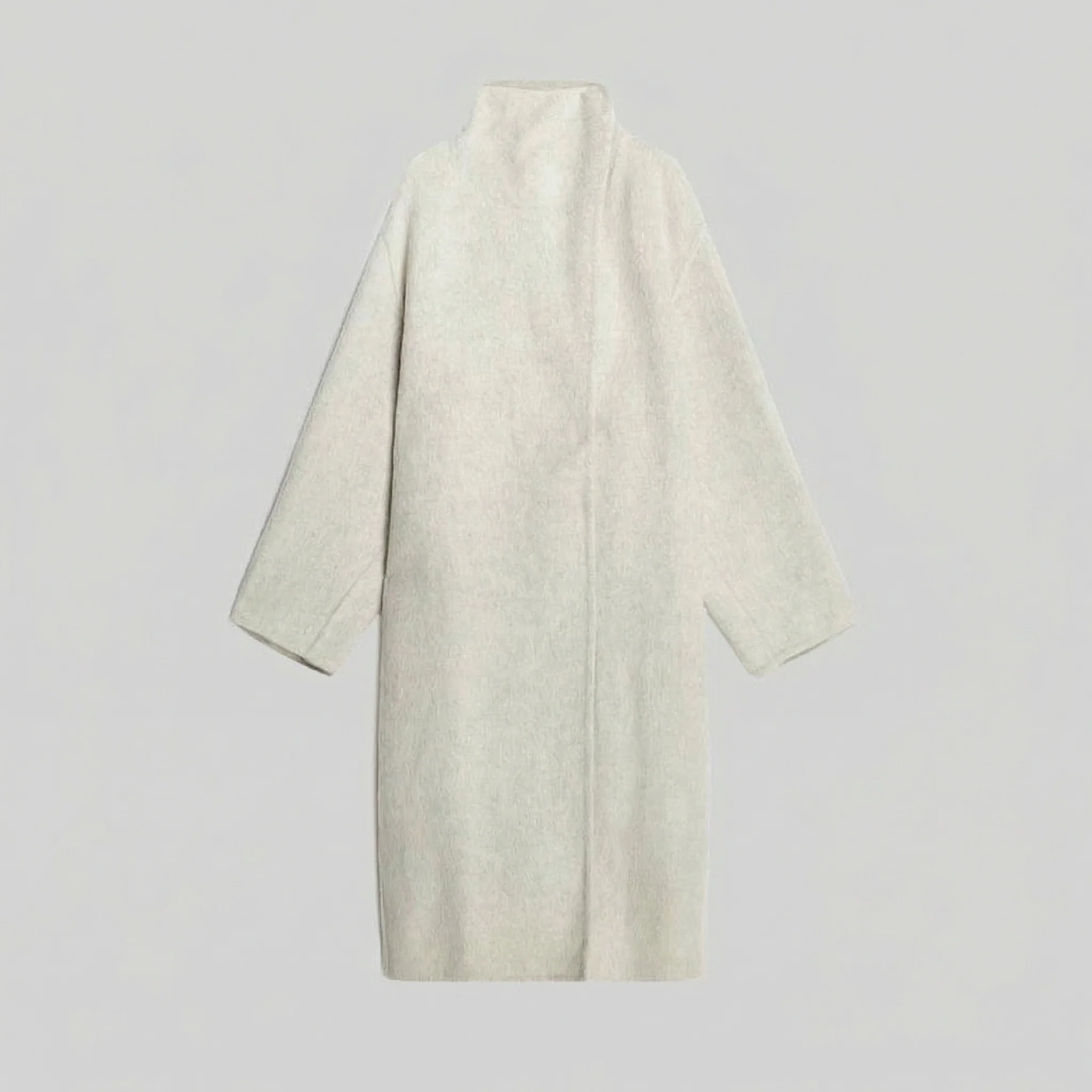 Draped Lapel Coat - Image 8