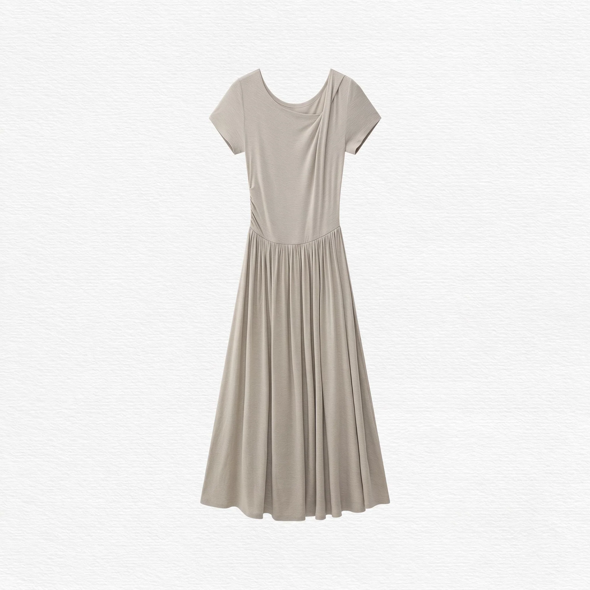 Draped Neck Maxi Dress - Image 5