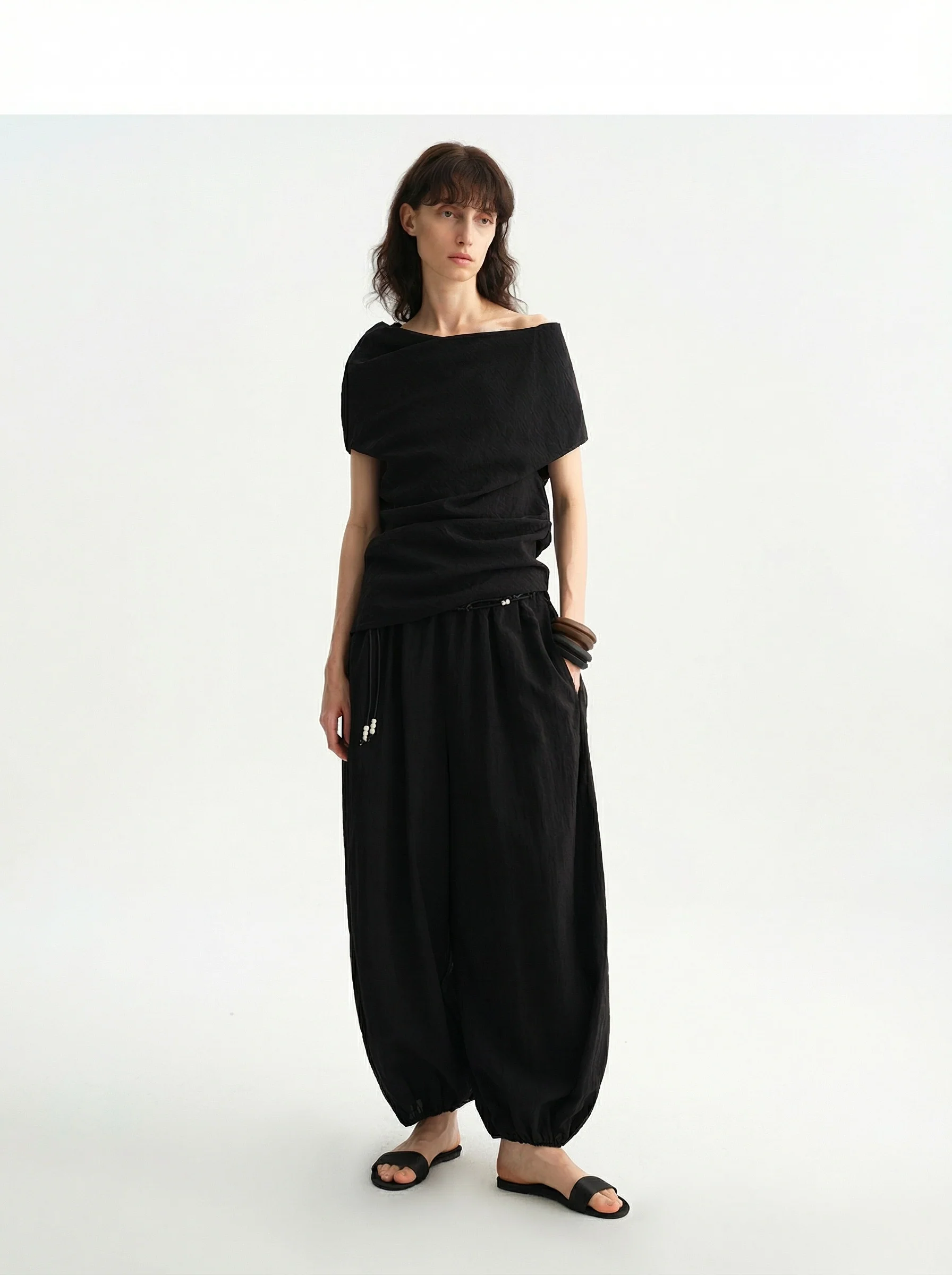 Draped Off-Shoulder Top - Image 4