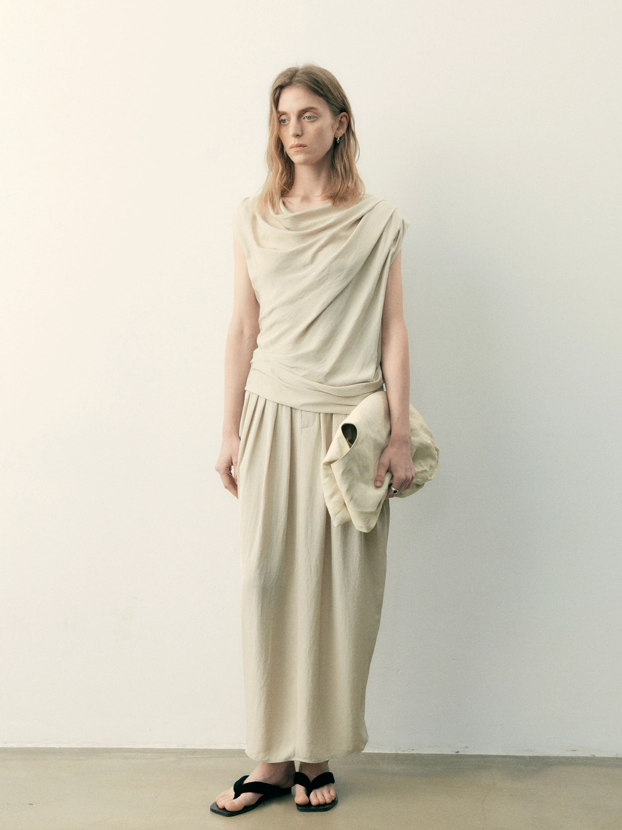 Draped Sleeveless Ensemble - Image 2