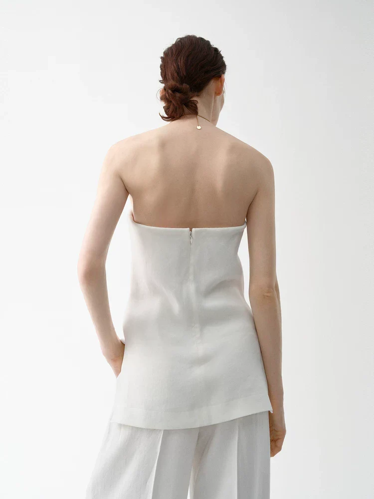 Draped Strapless Top - Image 2