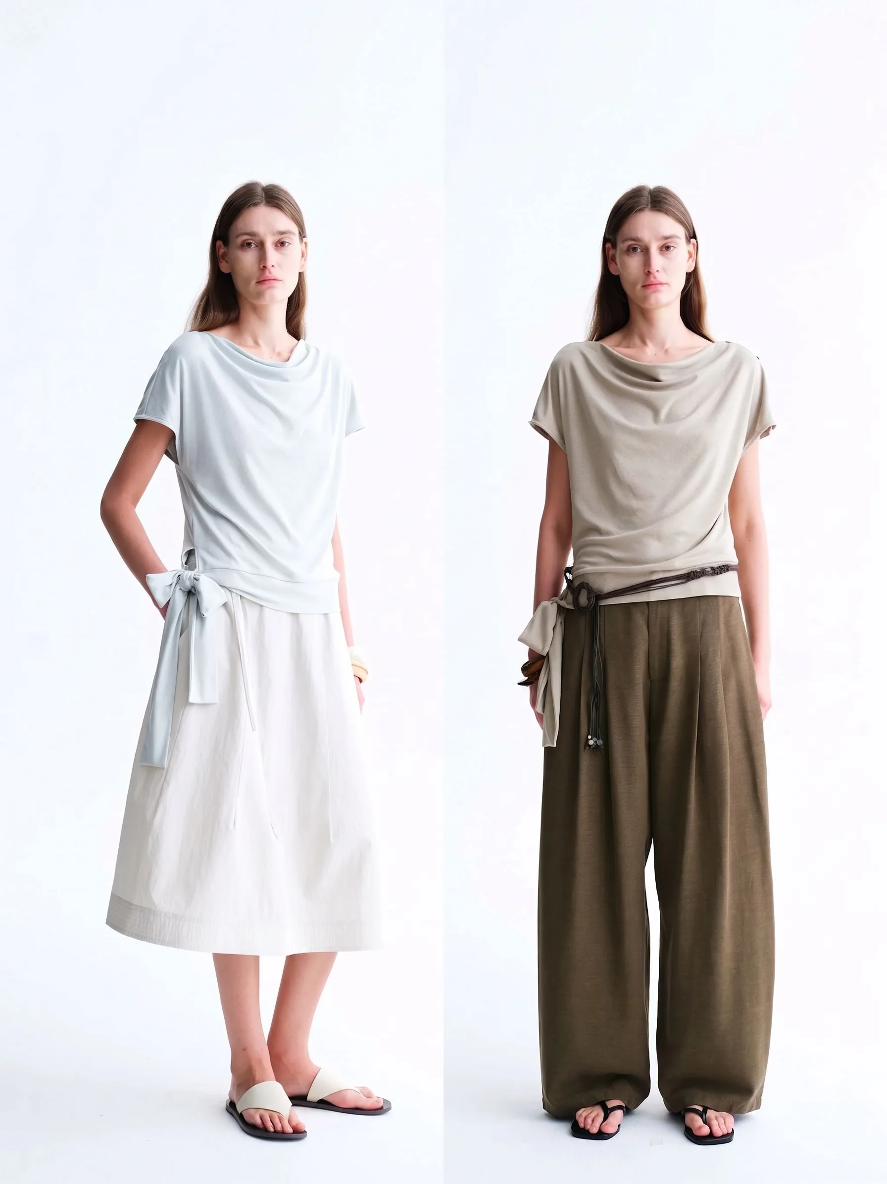 Draped Tie Top