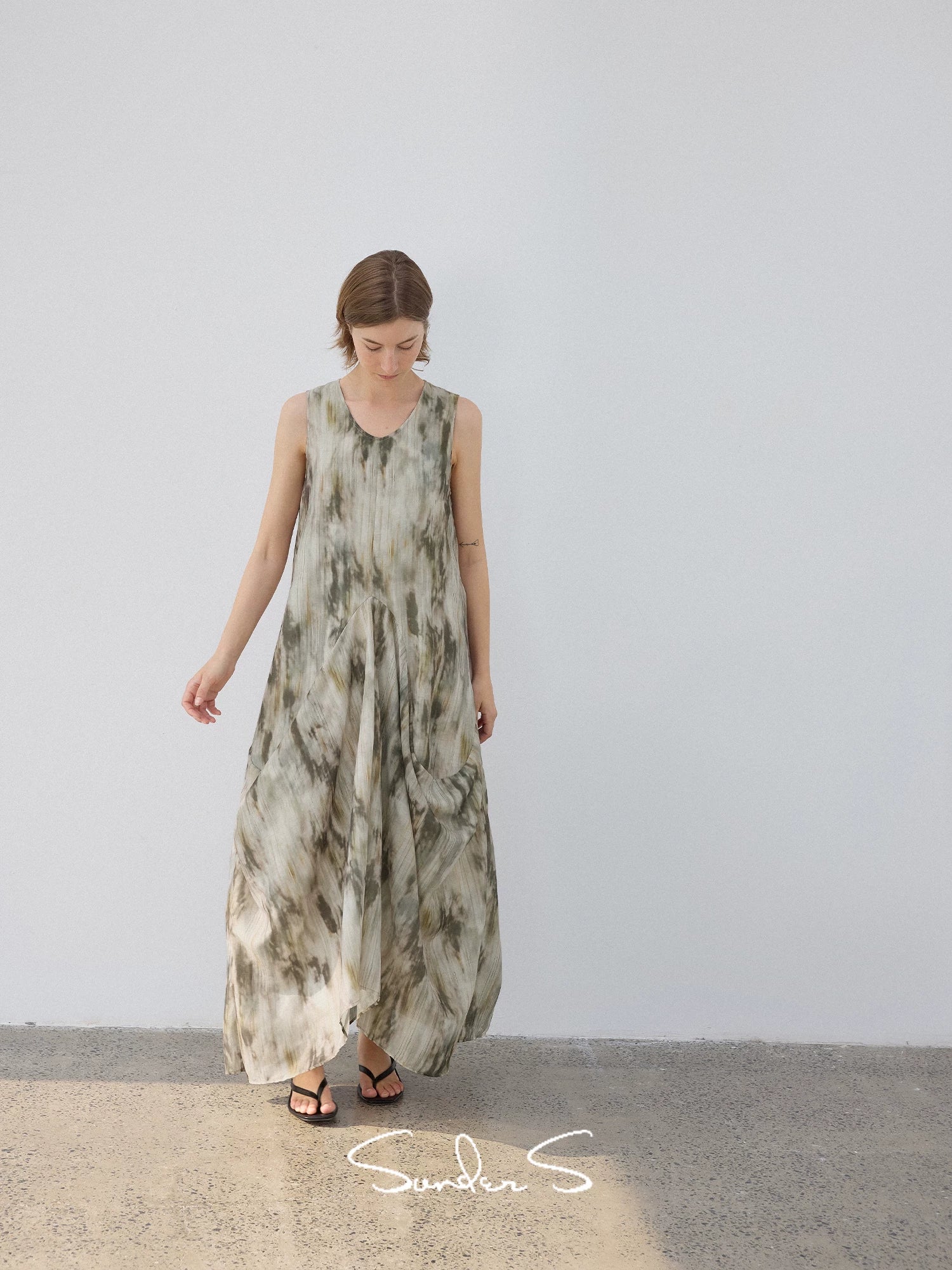 Draped Tulip Maxi Dress - Image 4