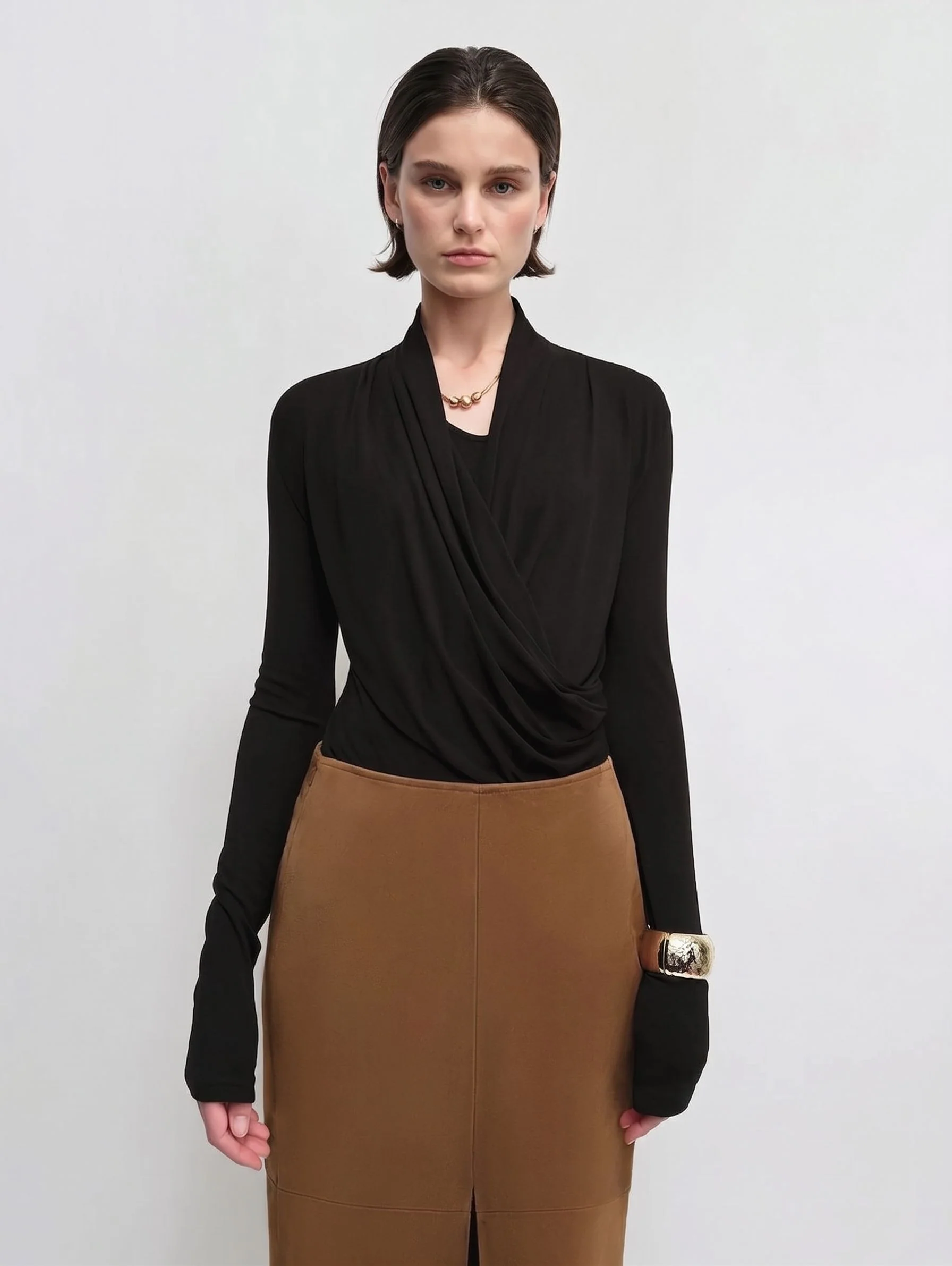 Draped V-Neck Top - Image 10