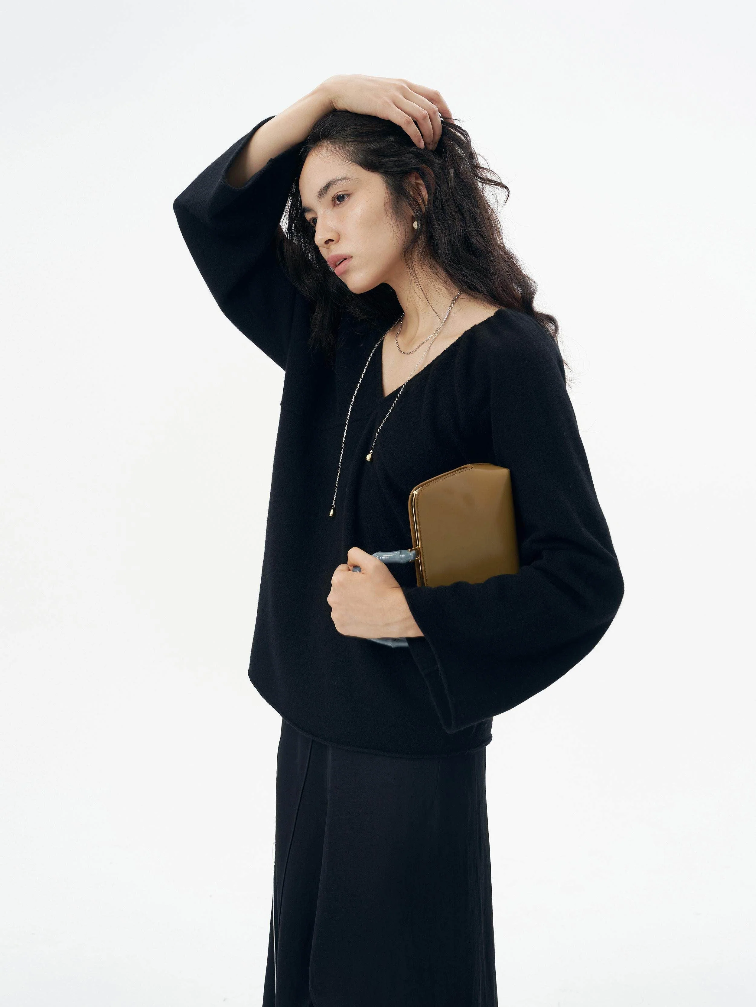 Draped V-Neck Top - Image 4