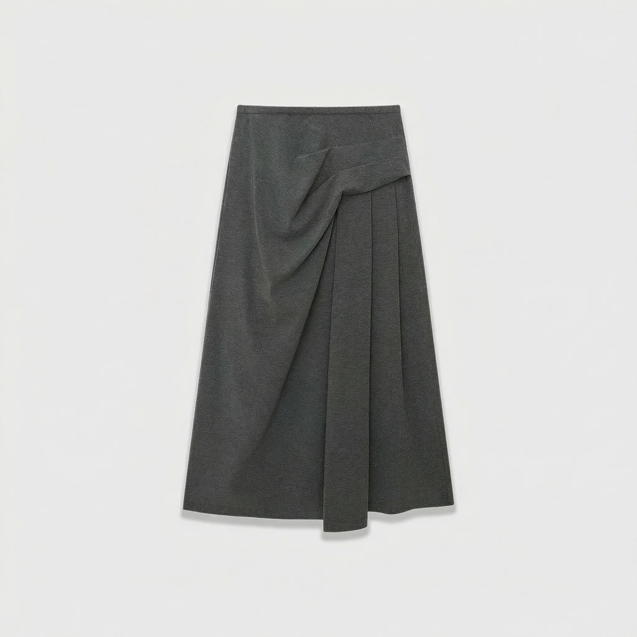 Draped Wrap Maxi Skirt - Image 6