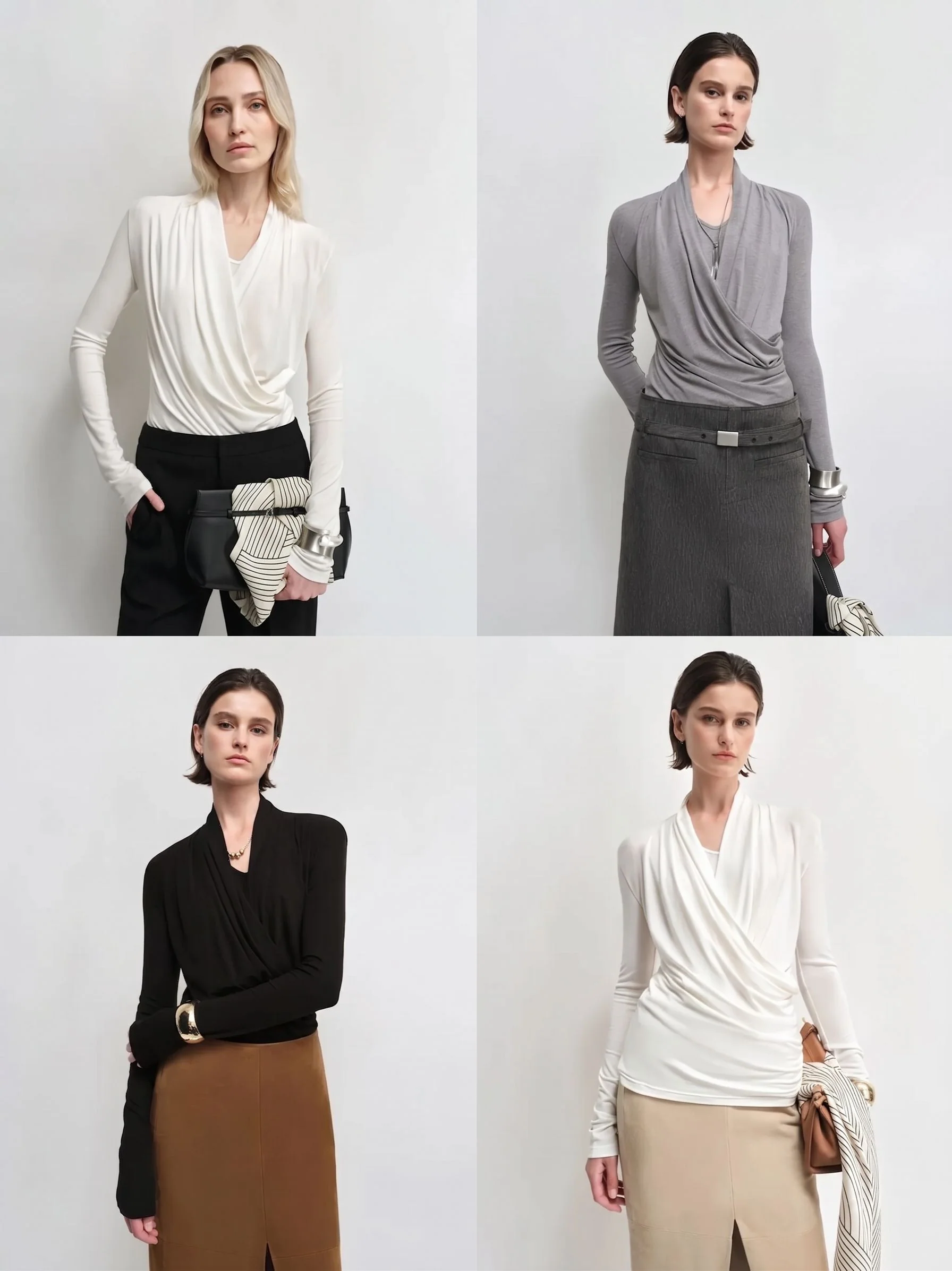 Draped Wrap Top - Image 2
