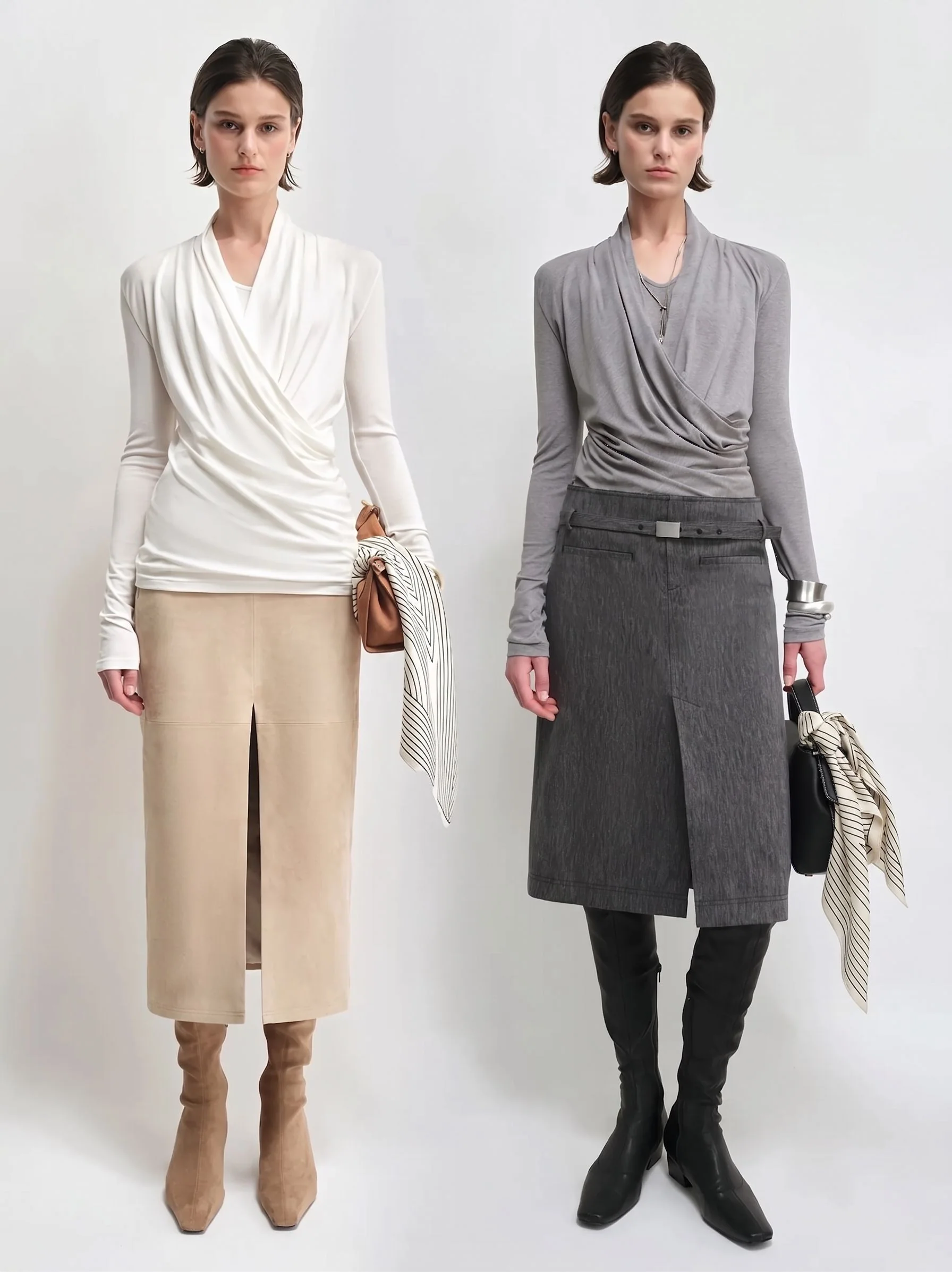 Draped Wrap Top - Image 4