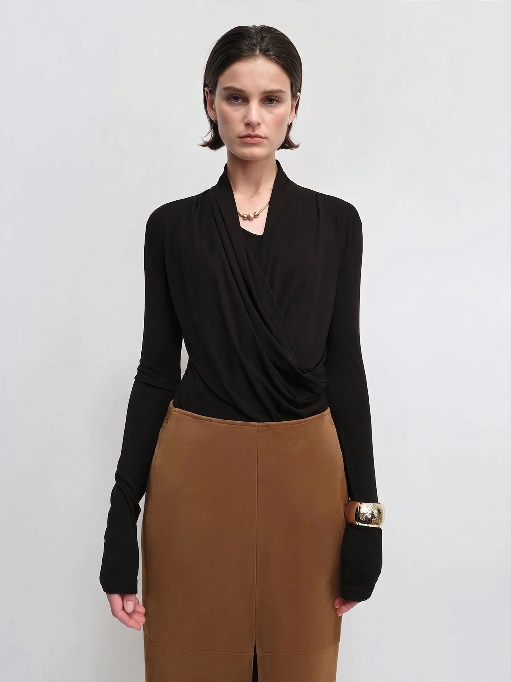 Draped Wrap Top - Image 7