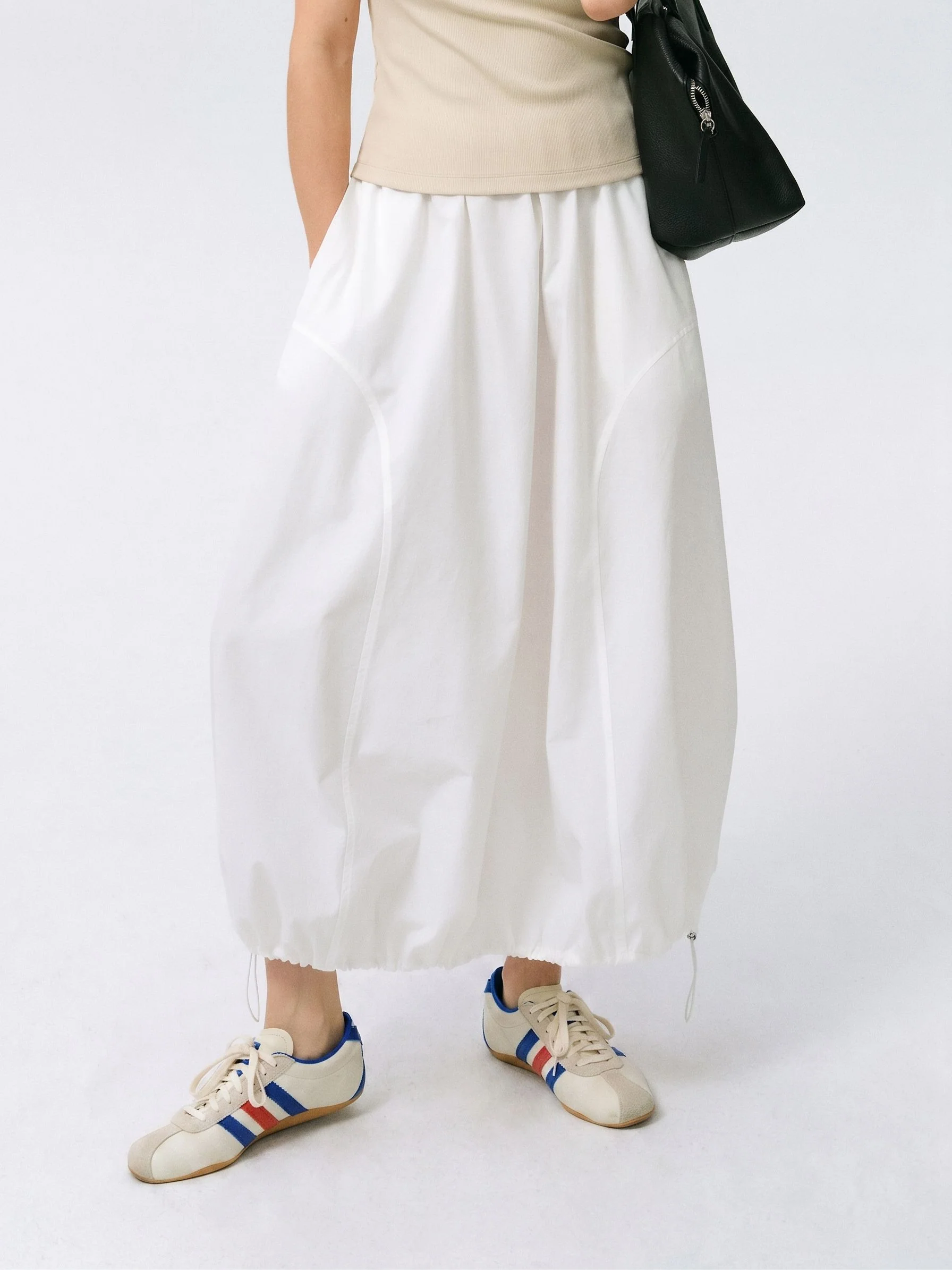 Drawcord Bubble Skirt