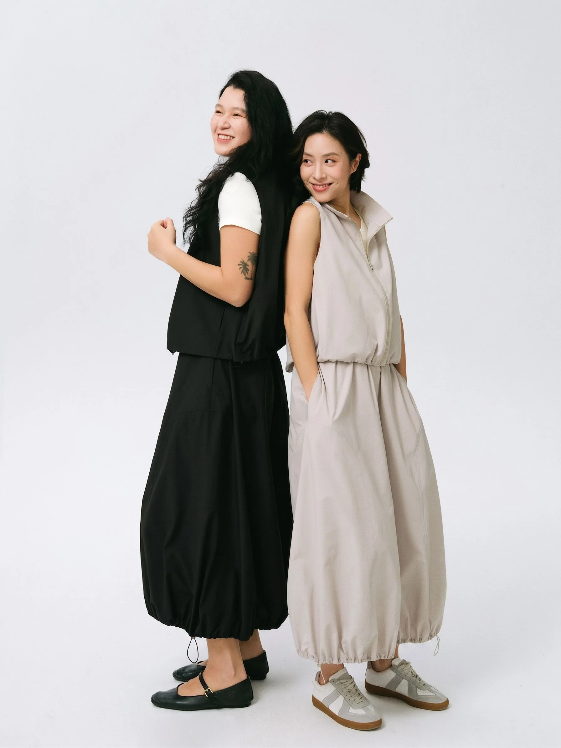 Drawcord Bubble Skirt - Image 2