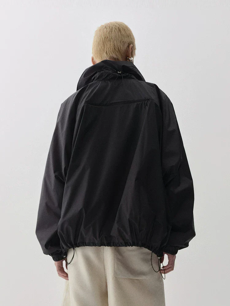 Drawcord Windbreaker Jacket - Image 3