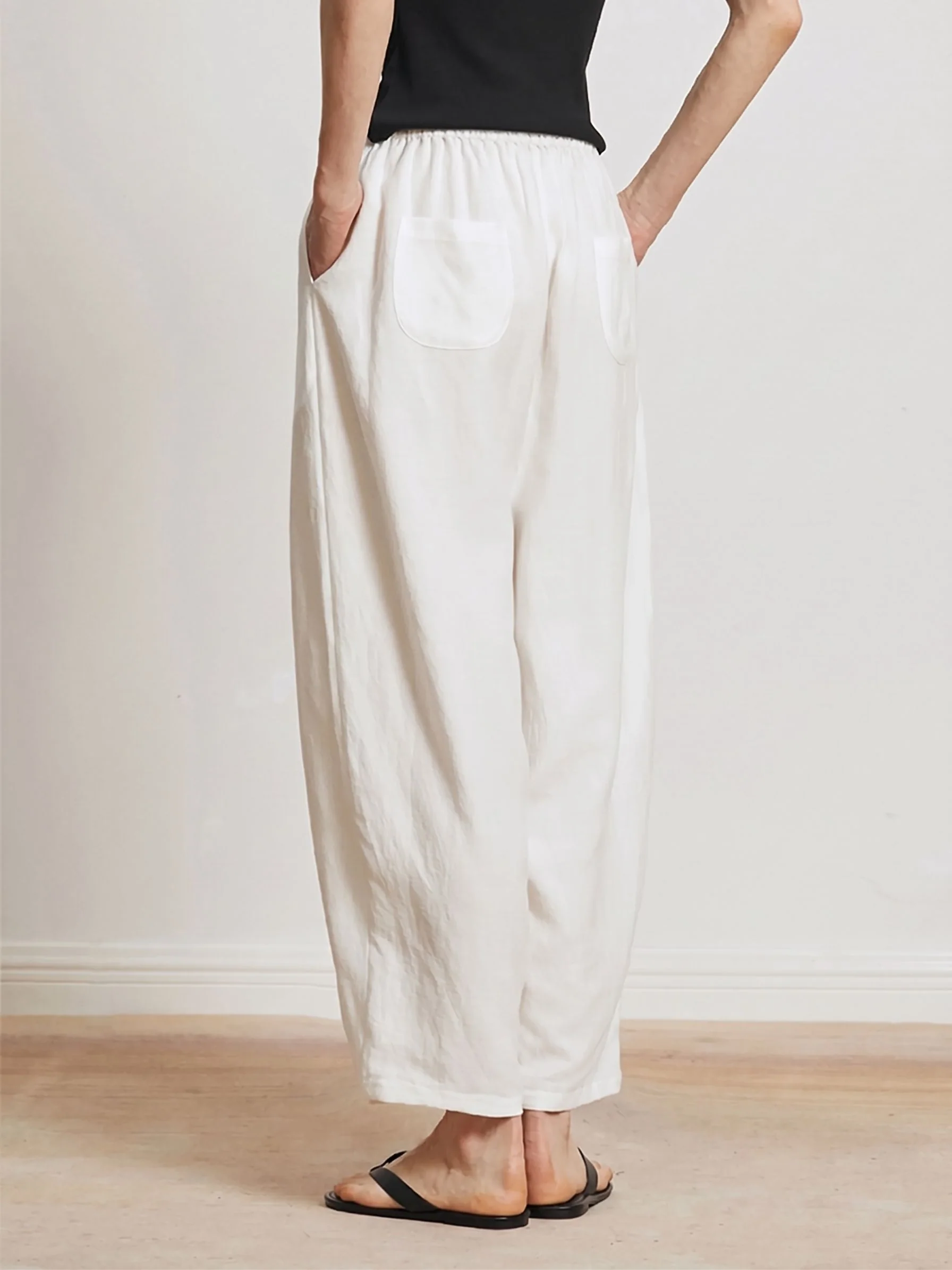 Drawstring Barrel Pants - Image 3