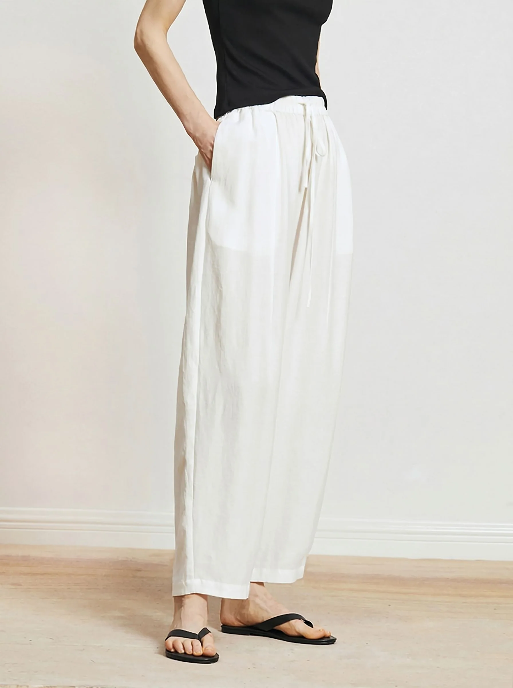Drawstring Barrel Pants - Image 6