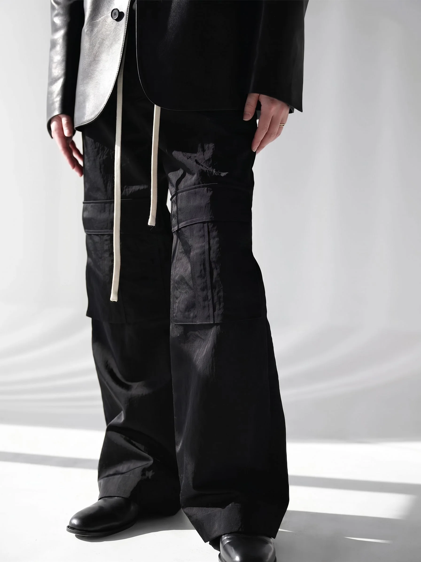 Drawstring Cargo Pants - Image 2