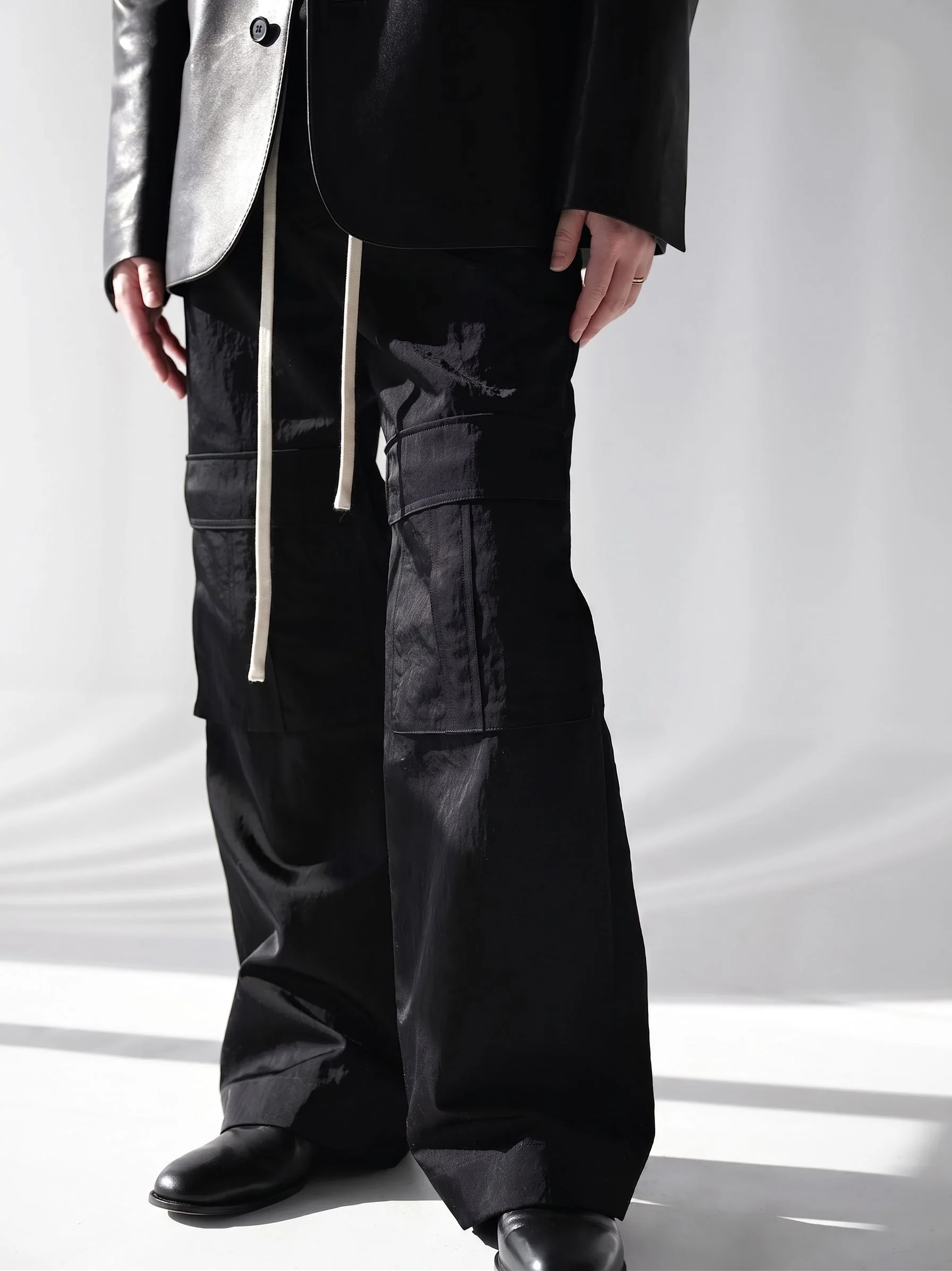 Drawstring Cargo Pants - Image 3