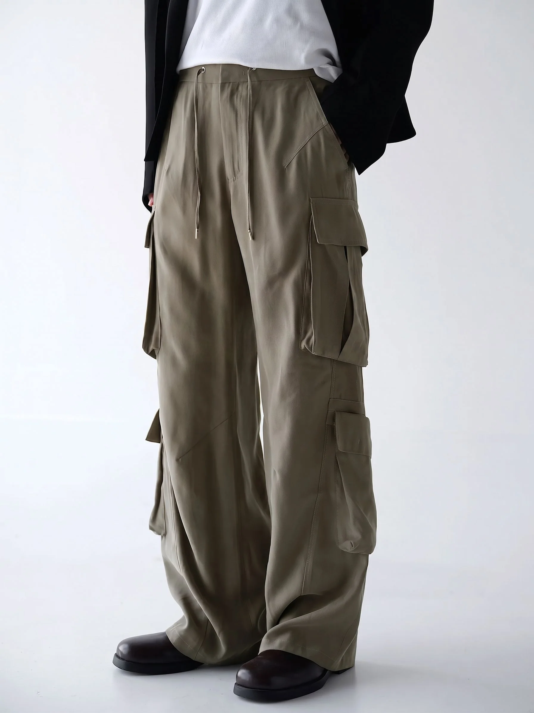 Drawstring Cargo Trousers