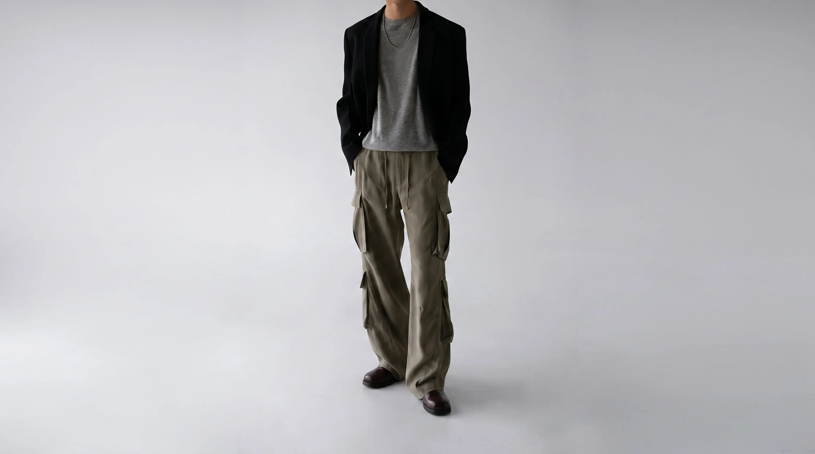 Drawstring Cargo Trousers - Image 2
