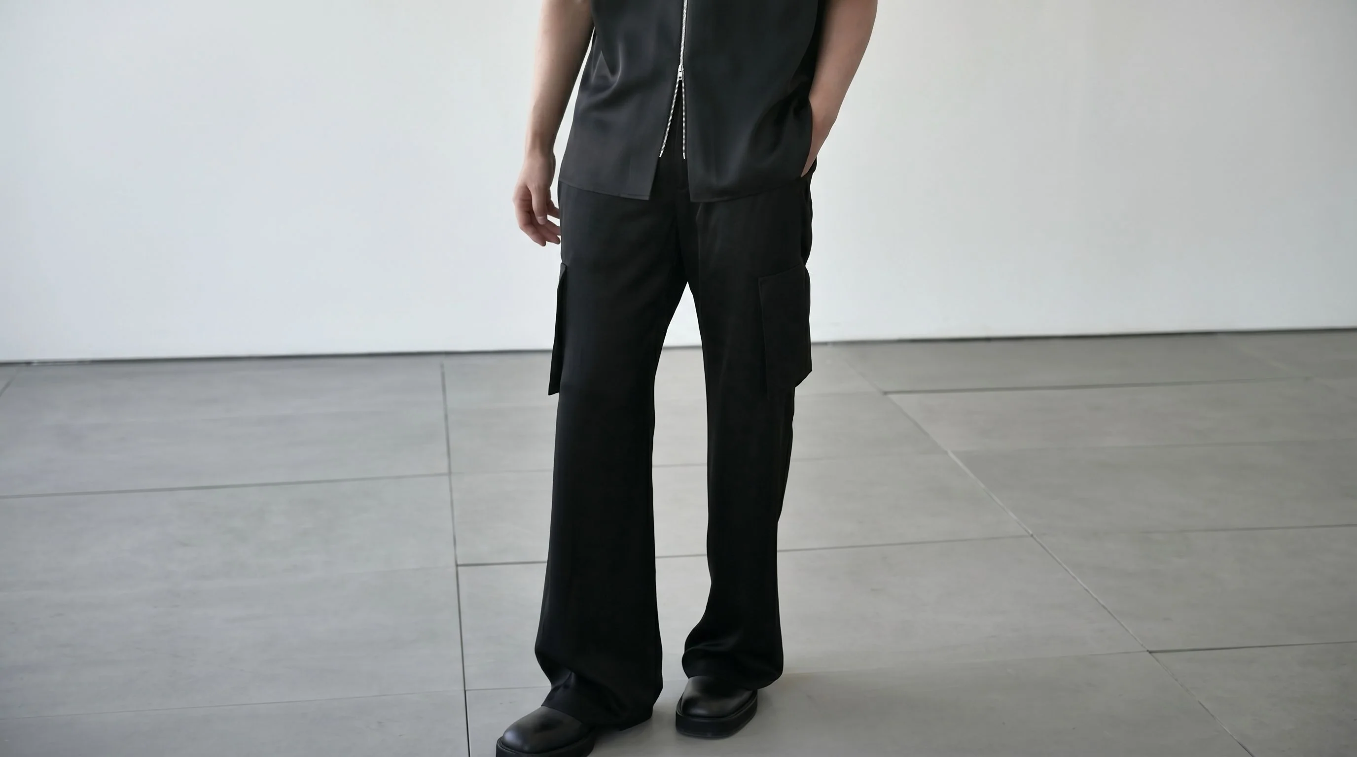 Drawstring Cargo Trousers - Image 5