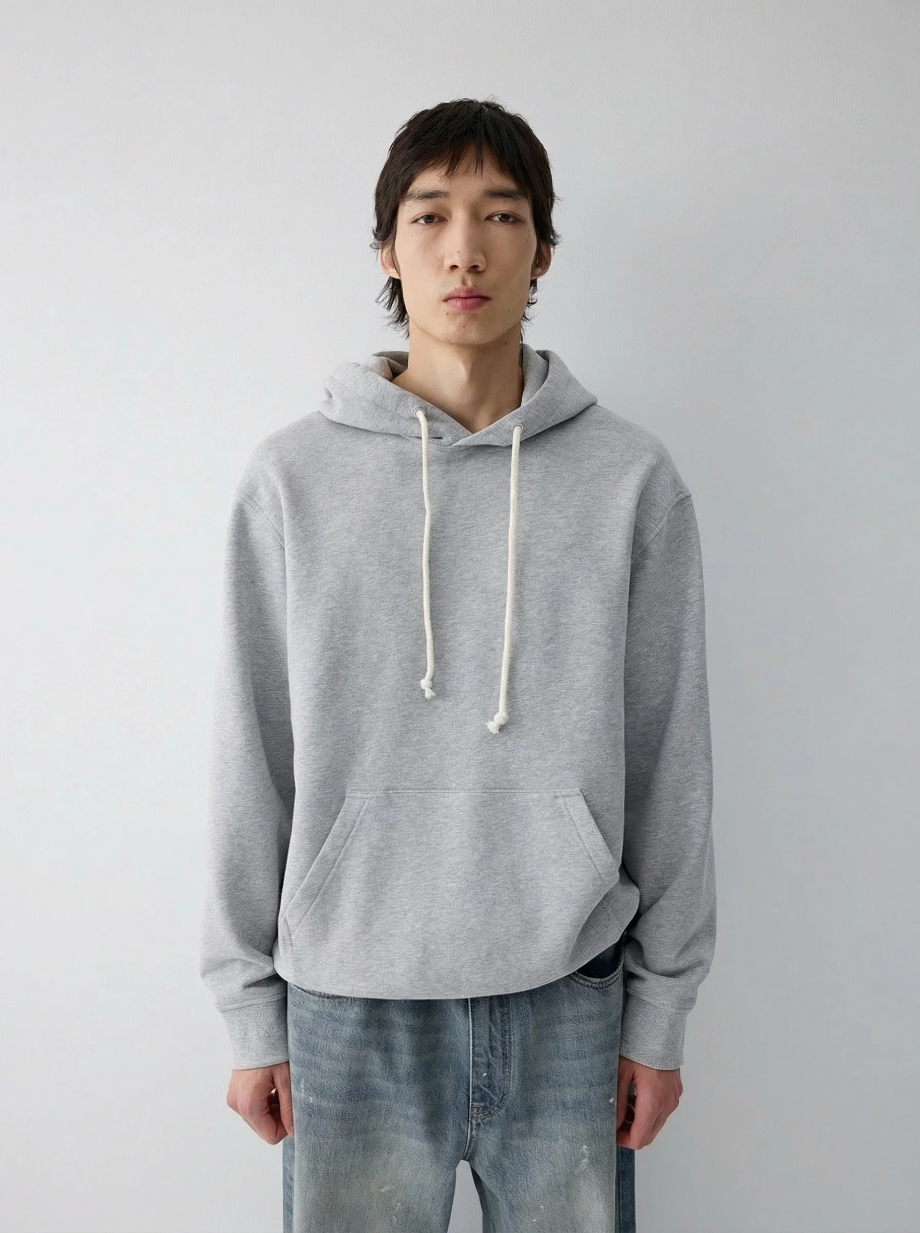 Drawstring Cotton Hoodie