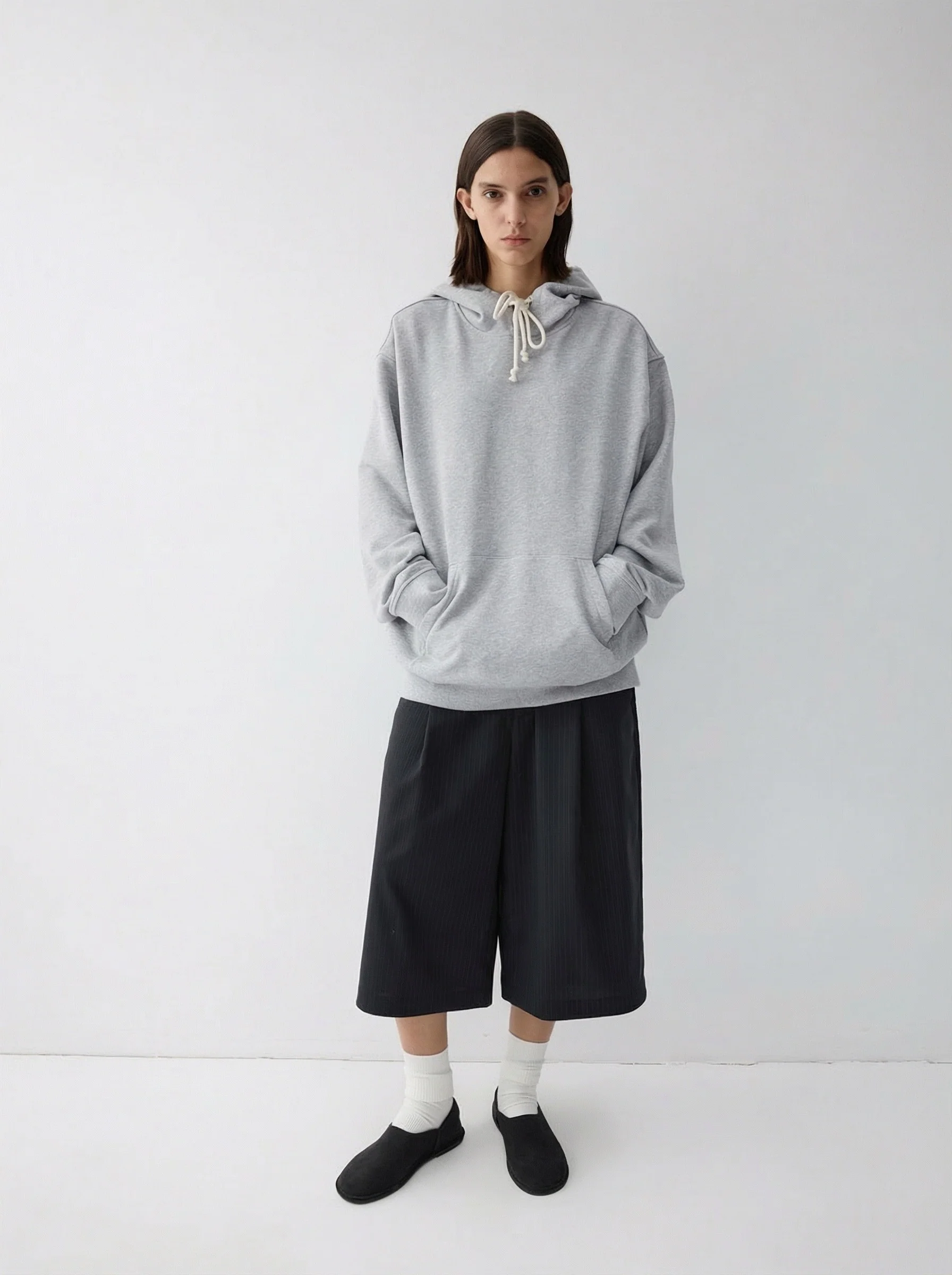 Drawstring Cotton Hoodie - Image 2