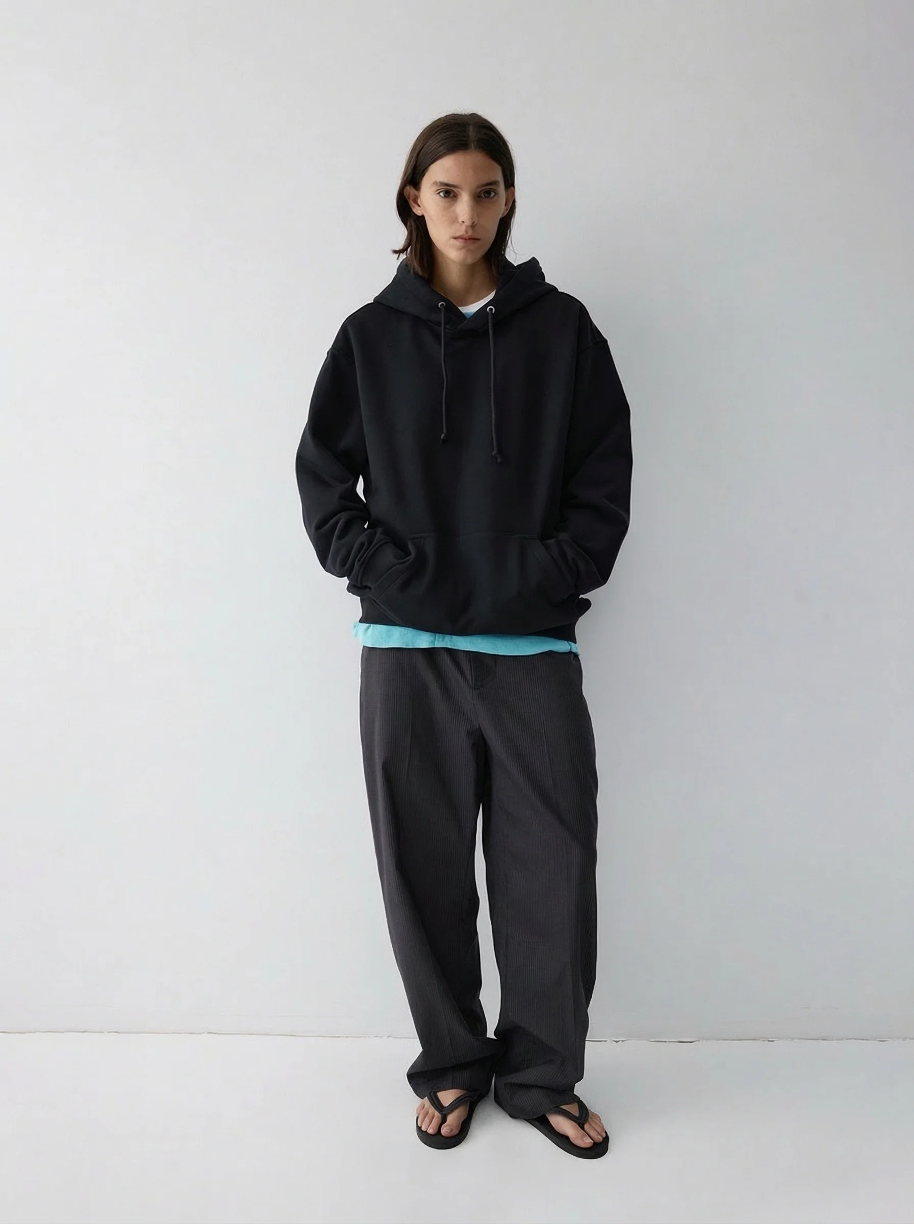 Drawstring Cotton Hoodie - Image 5