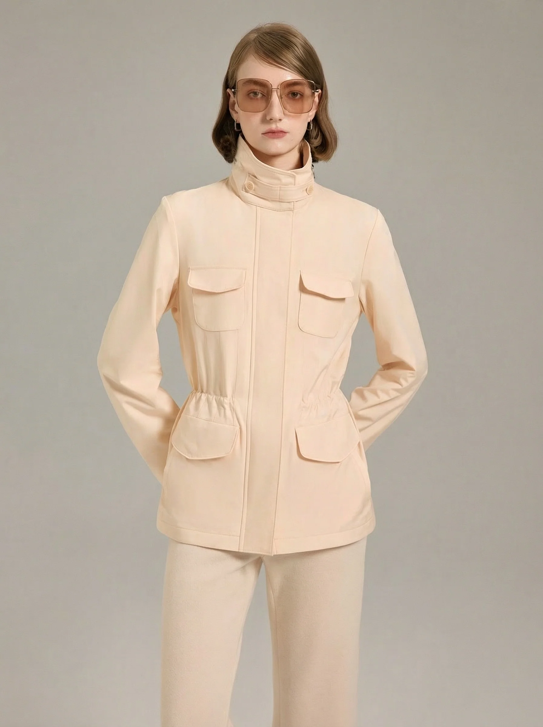 Drawstring Field Jacket