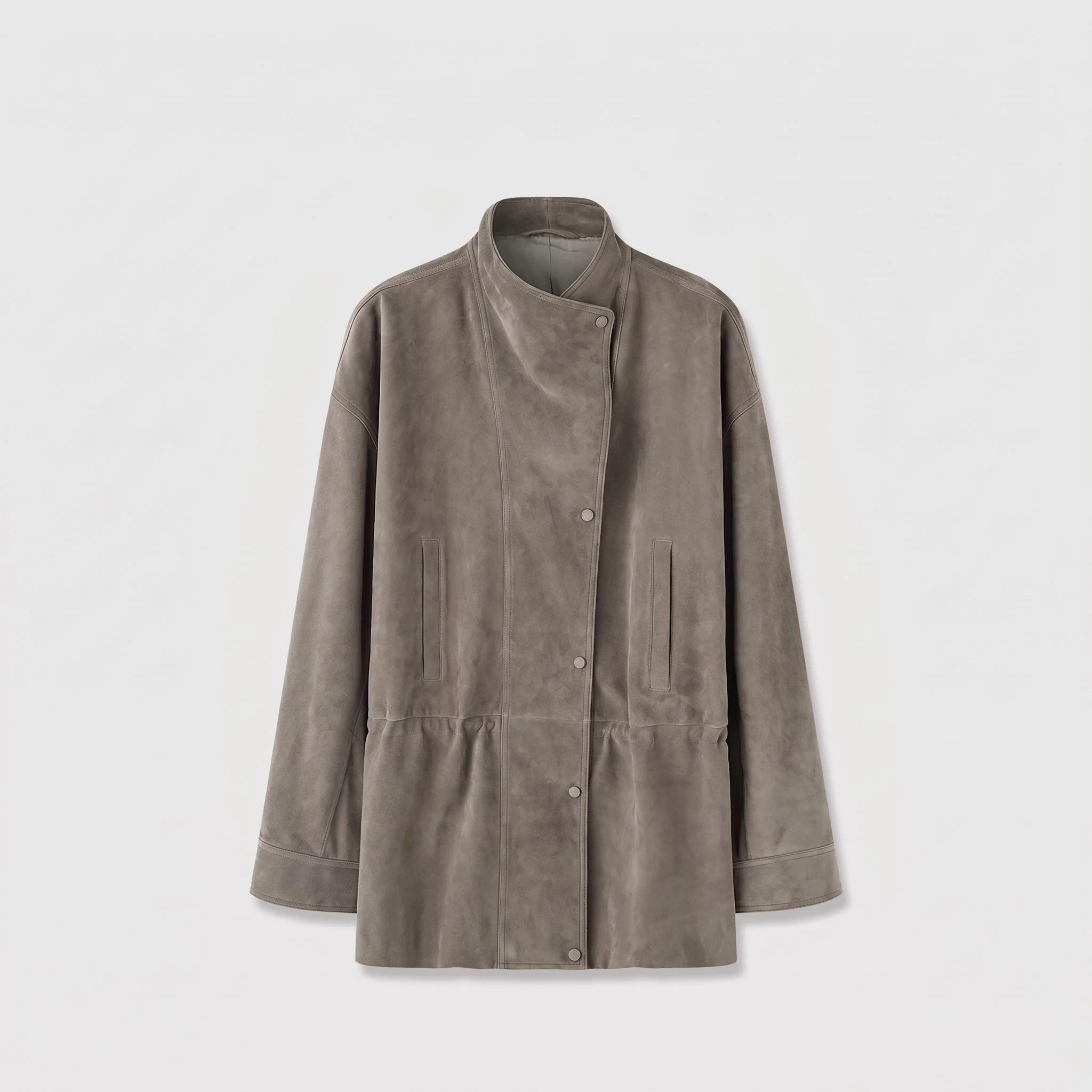 Drawstring Leather Jacket - Image 6